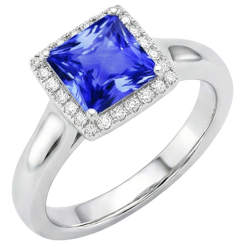 echter round diamant 5.40Karat ring Detailansicht