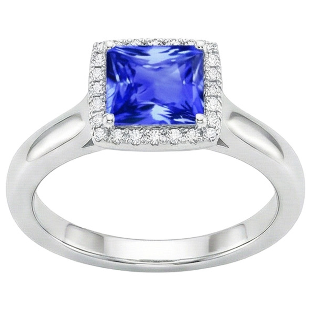 echter round diamant 5.40Karat ring Vorderansicht