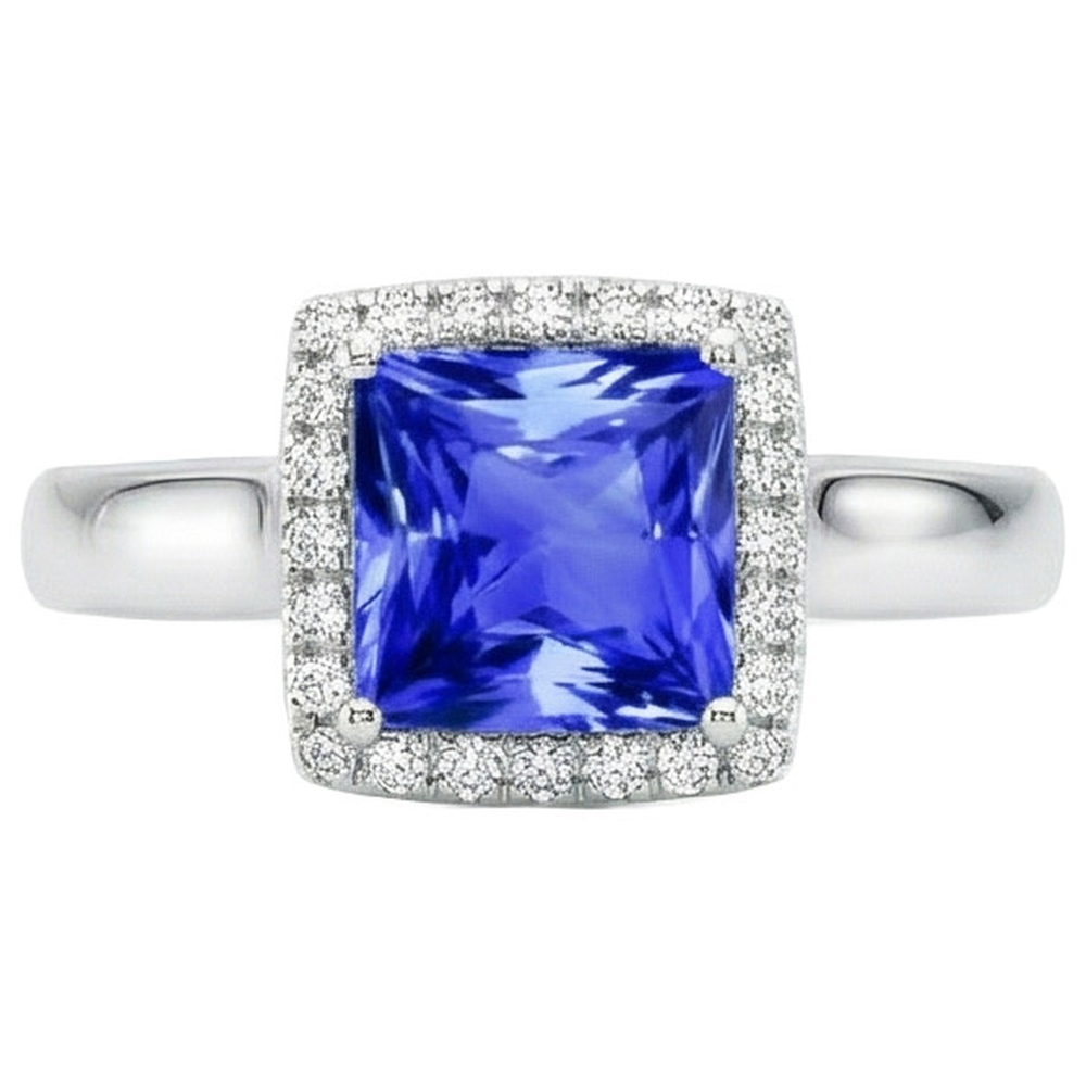 echter round diamant 5.40Karat ring Seitenansicht