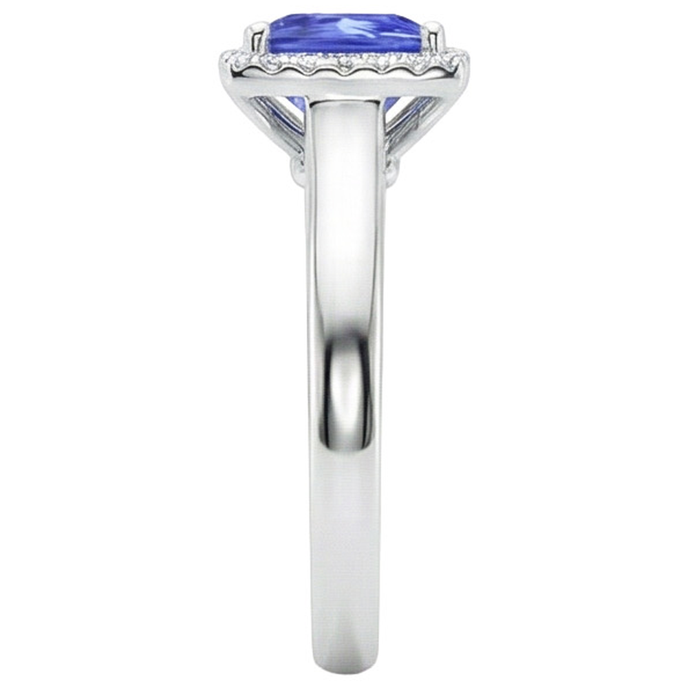 echter round diamant 5.40Karat ring Draufsicht