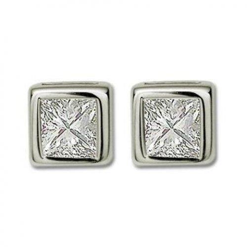 Prinzessinnenschnitt Echt Diamant Ohrstecker 2 Ct. Edlen Schmuck