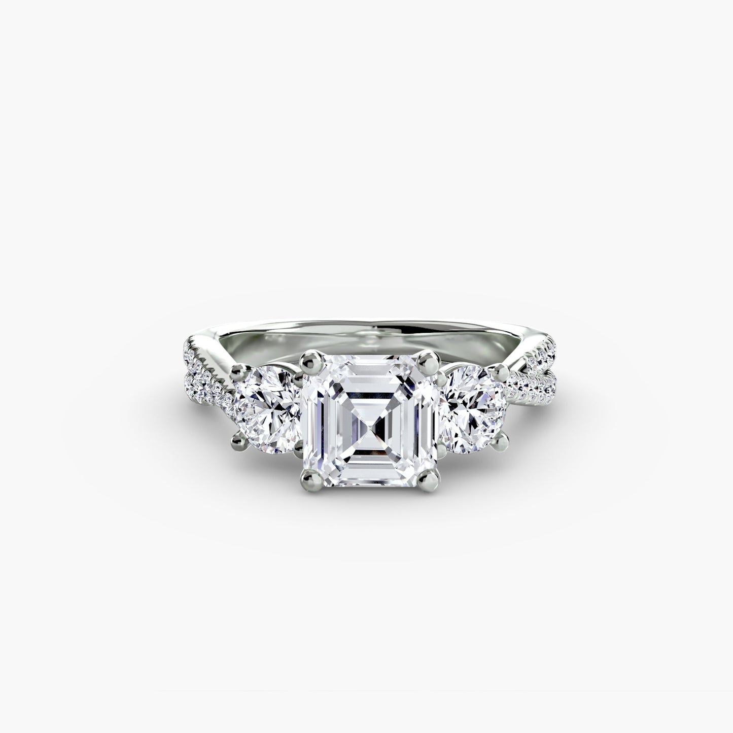 Handgefertigter Diamant Setting 0,77 Karat – Alternative Ansicht