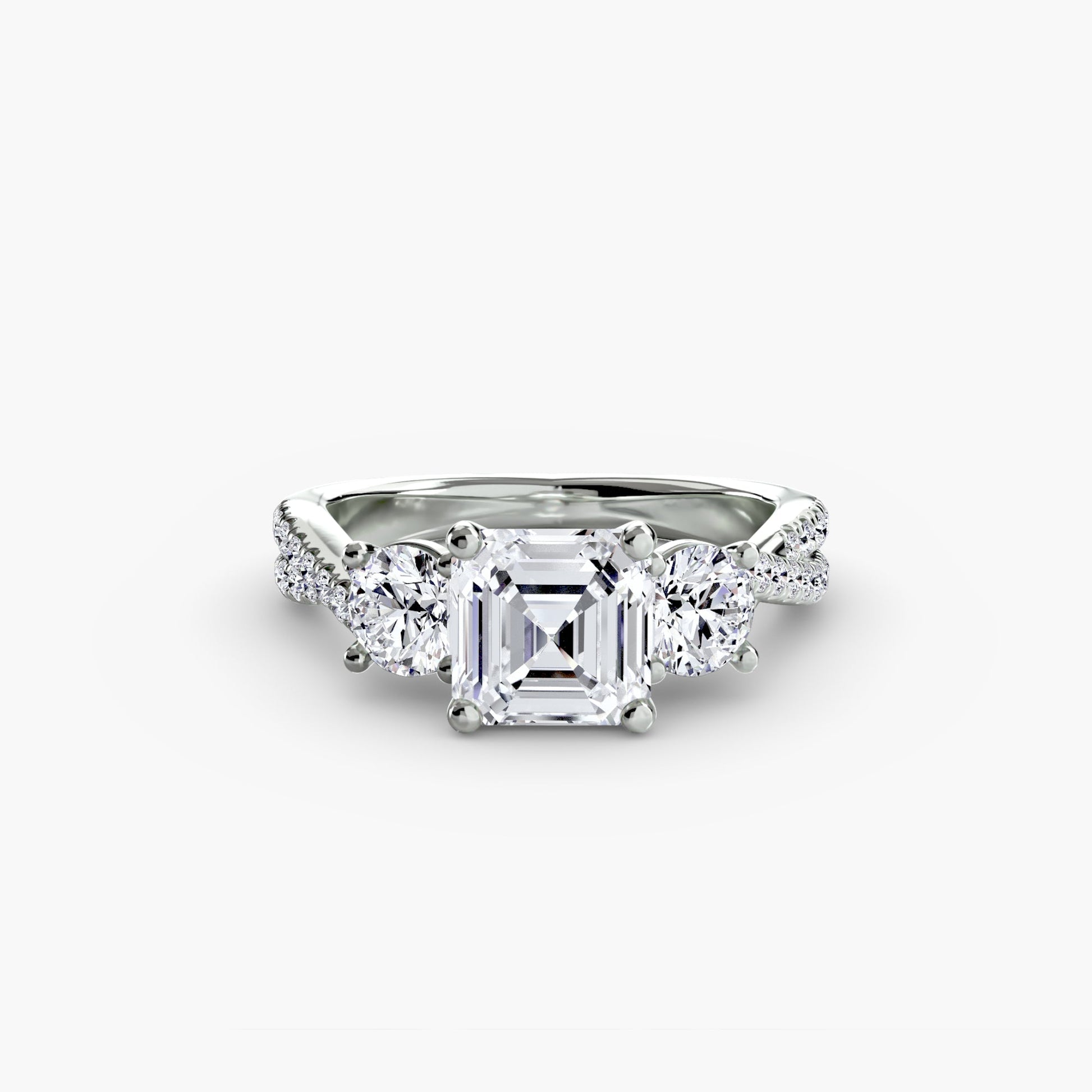 Handgefertigter Diamant Setting 0,77 Karat – Alternative Ansicht
