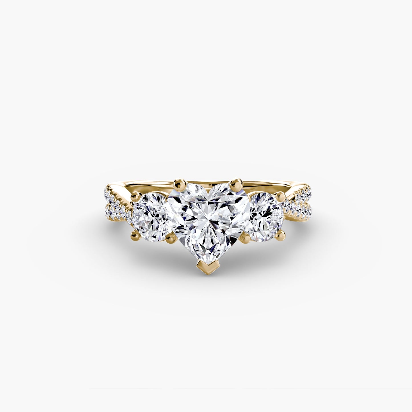 Diamant Setting 0,77-Karat Gold – Rückansicht