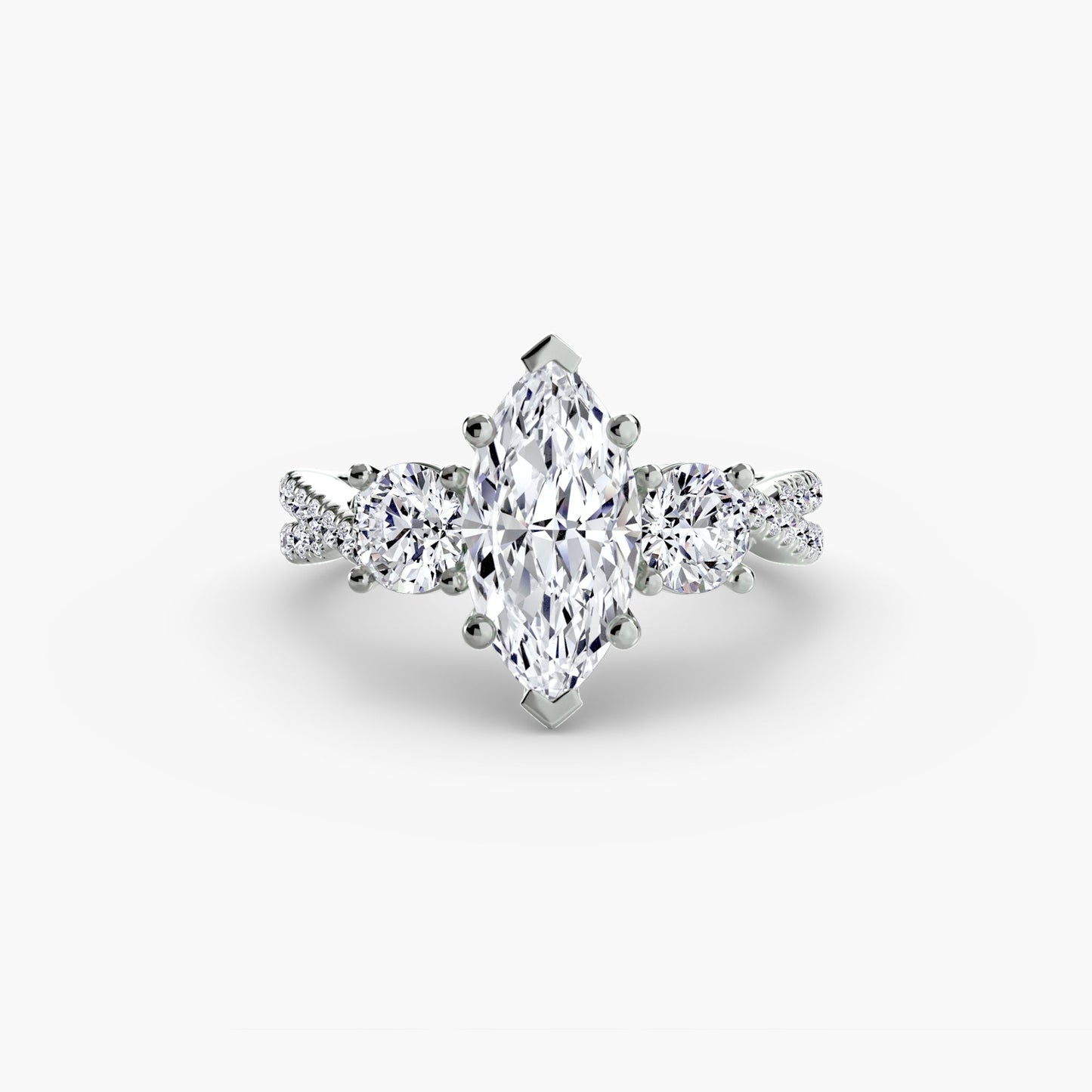 Erdgewonnener Diamant Setting – Nahaufnahme