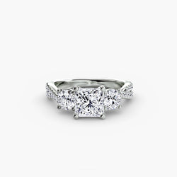Diamant Pavé Setting 0,77 Karat in Gold