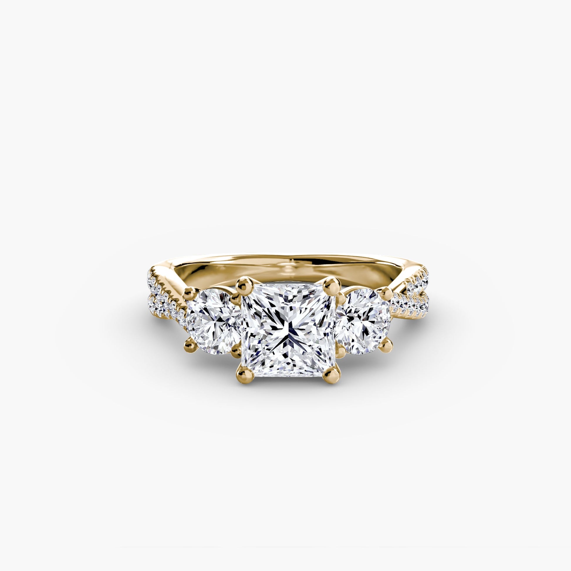 Diamant Setting 0,77-Karat Gold – Frontansicht