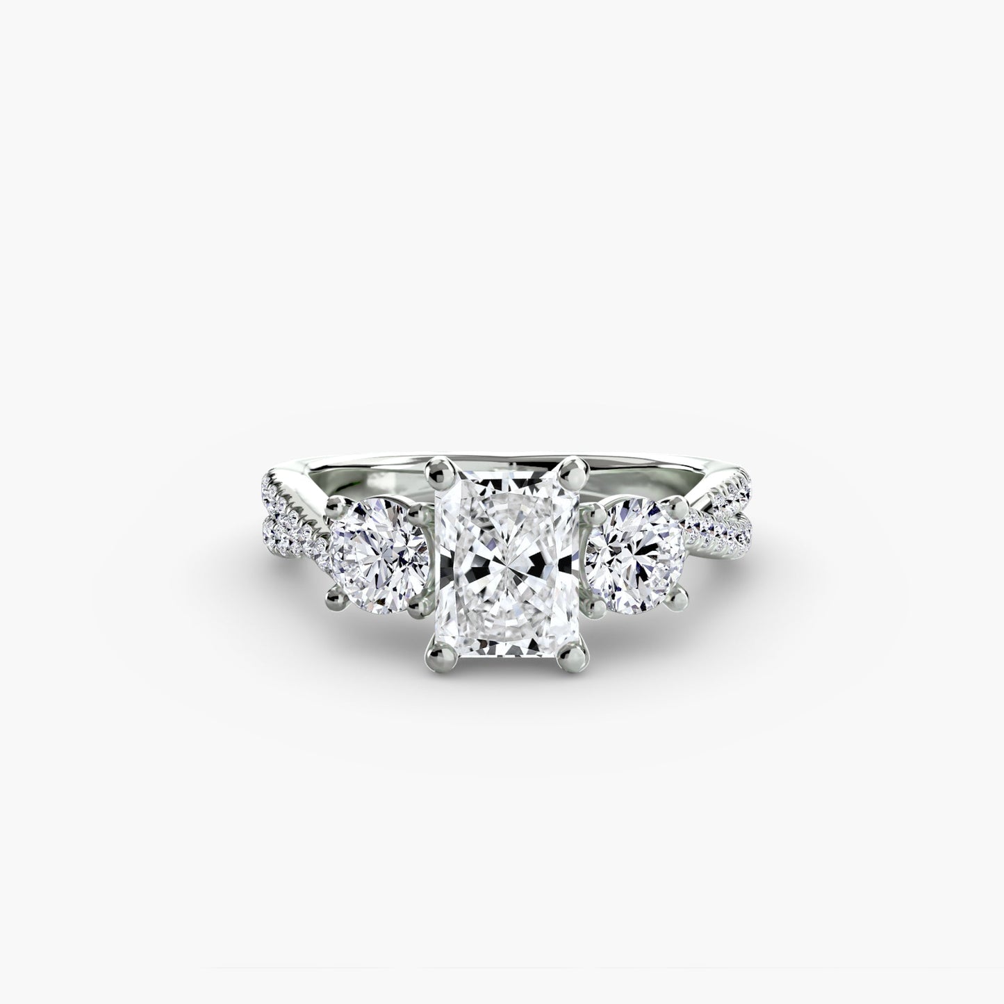 Erdgewonnener Diamant Setting 0,77 Karat Gold – Detailansicht
