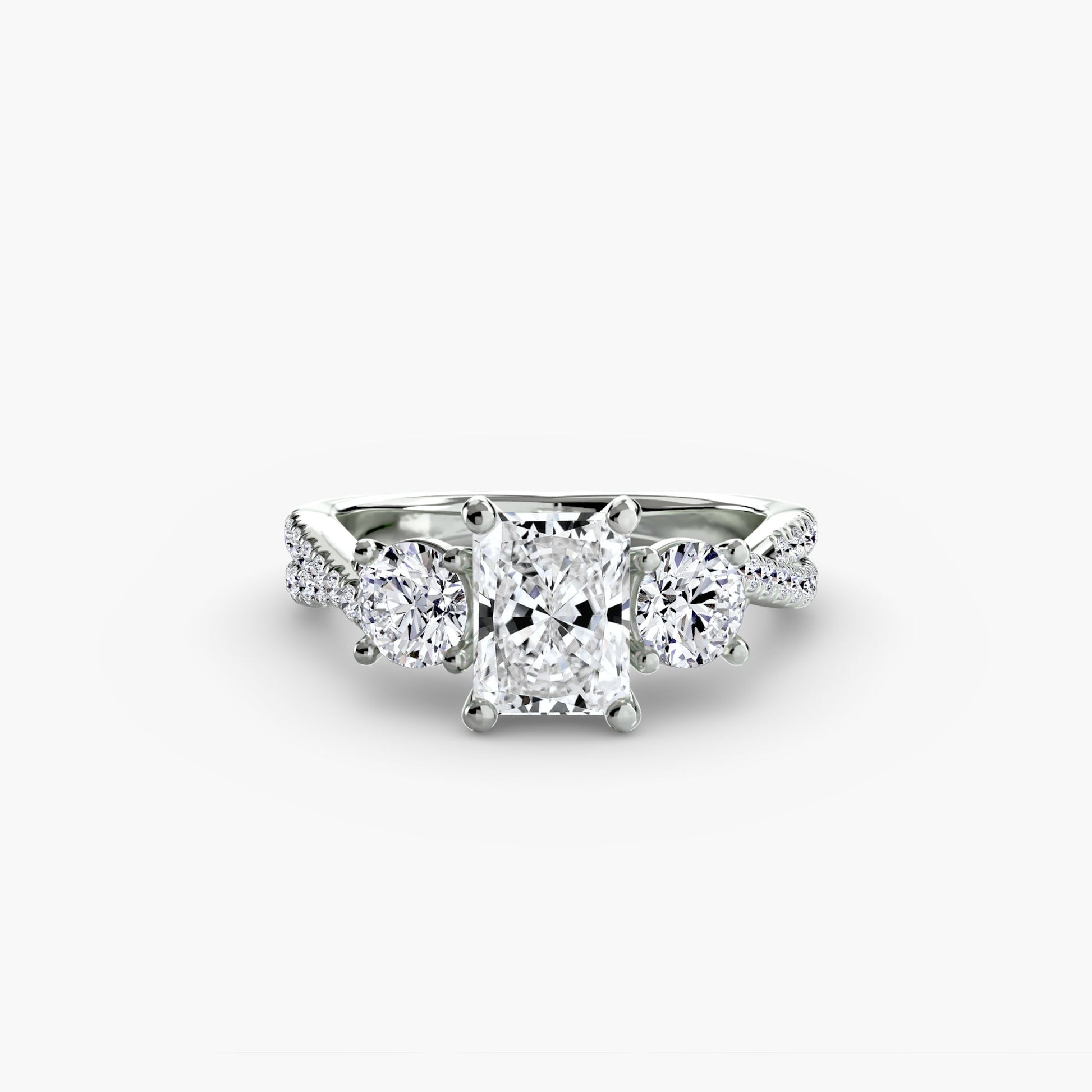Erdgewonnener Diamant Setting 0,77 Karat Gold – Detailansicht