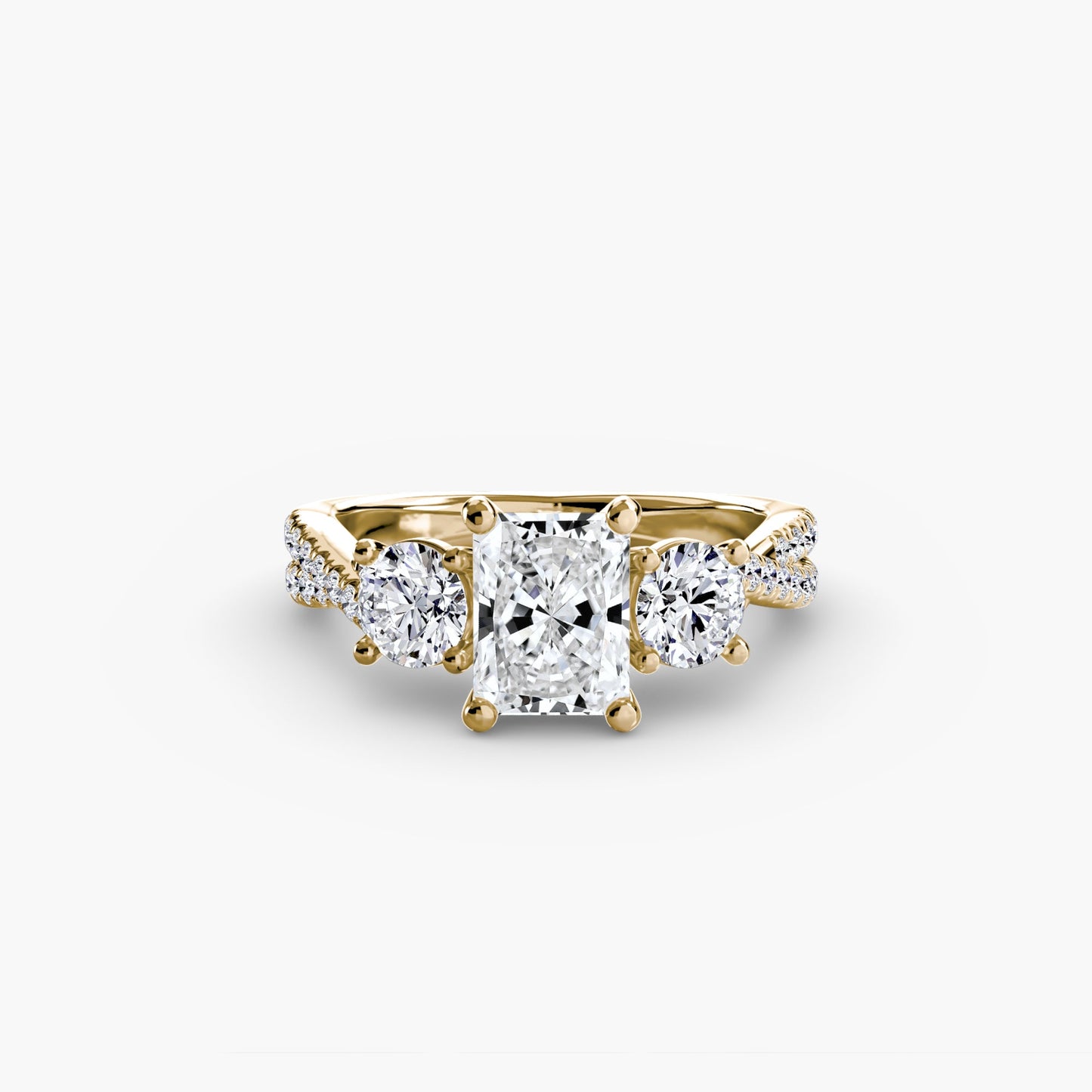 Handgefertigter Diamant Setting 0,77 Karat – Detailansicht