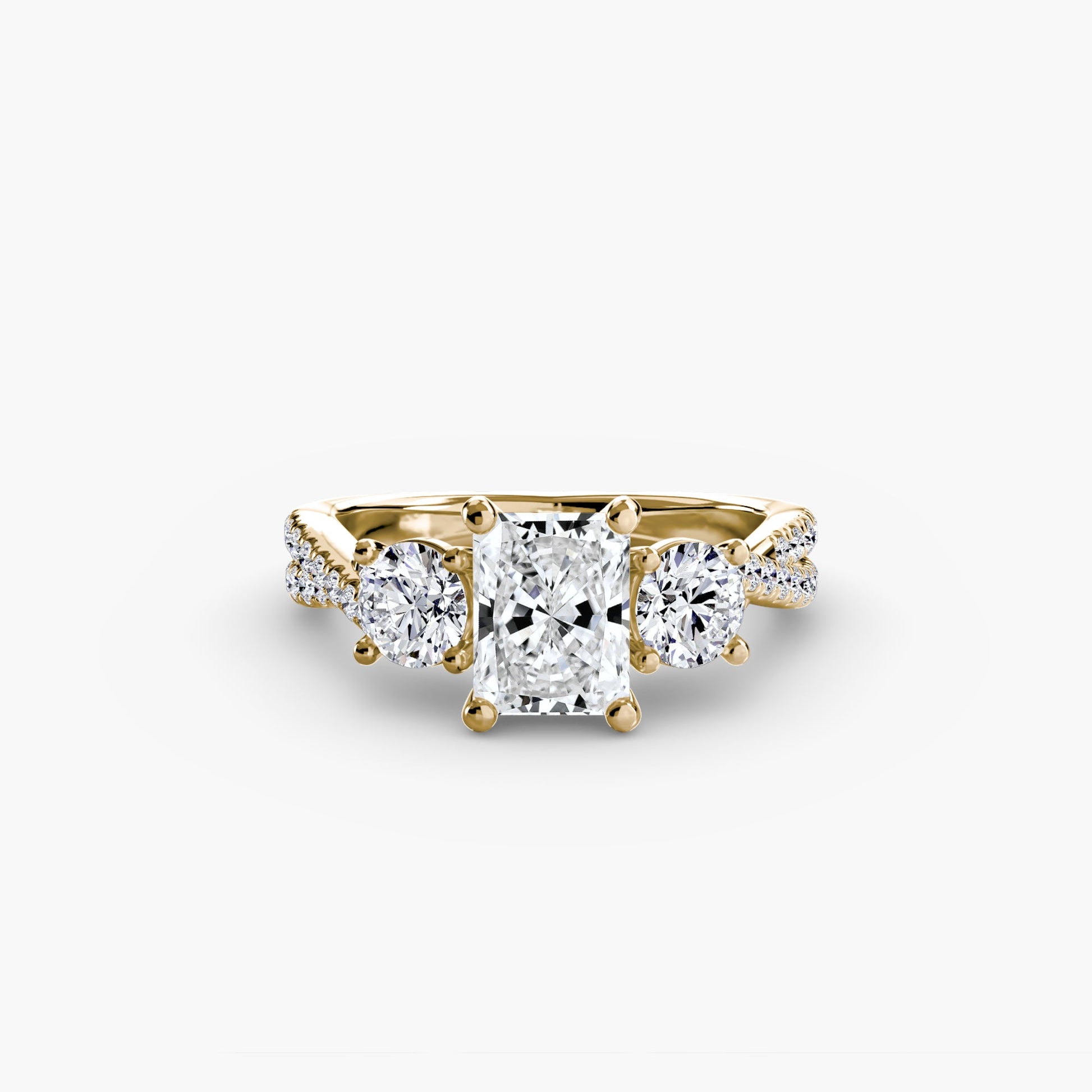 Handgefertigter Diamant Setting 0,77 Karat – Detailansicht