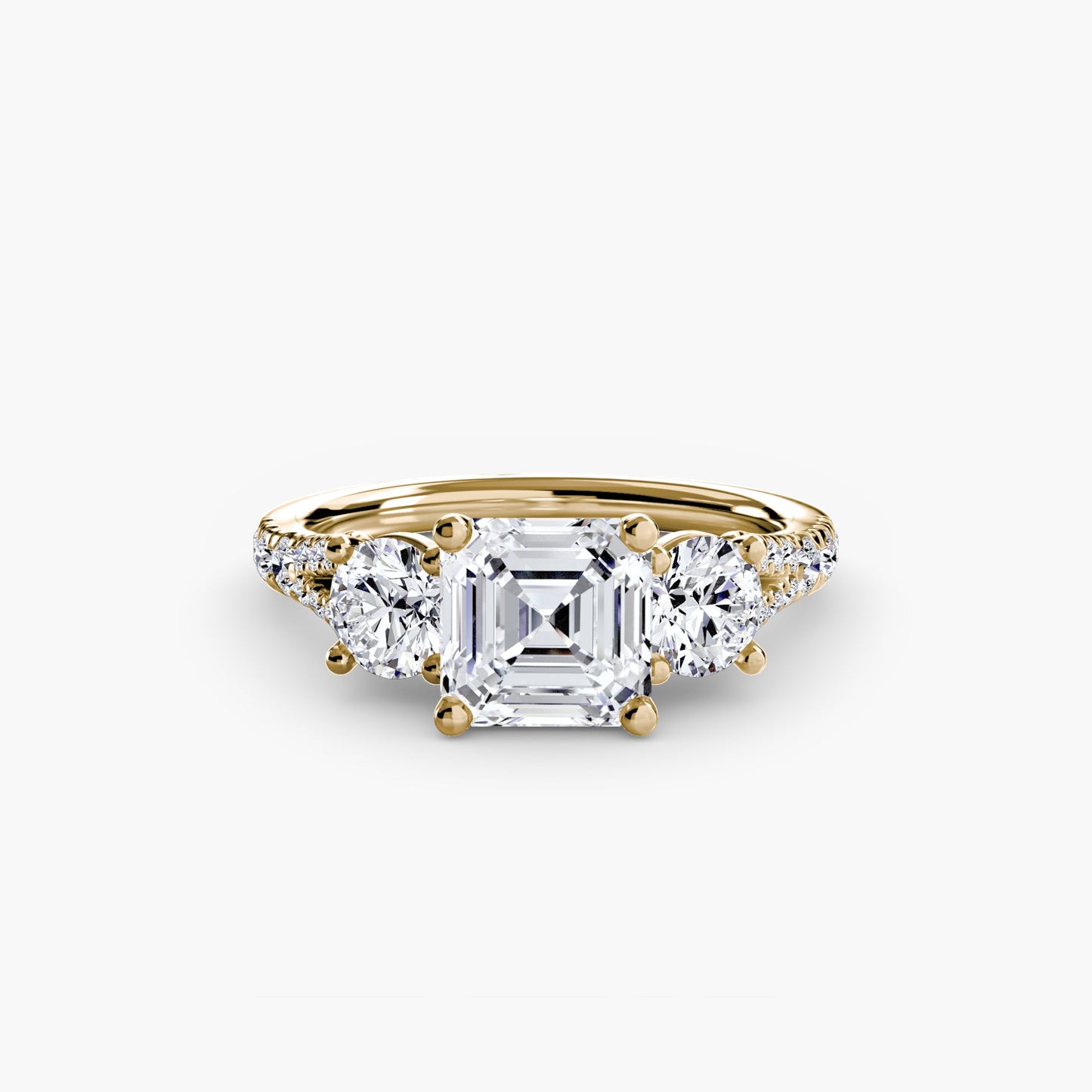 Luxuriöser Edler Diamant Setting 0,77 Karat – Nahaufnahme