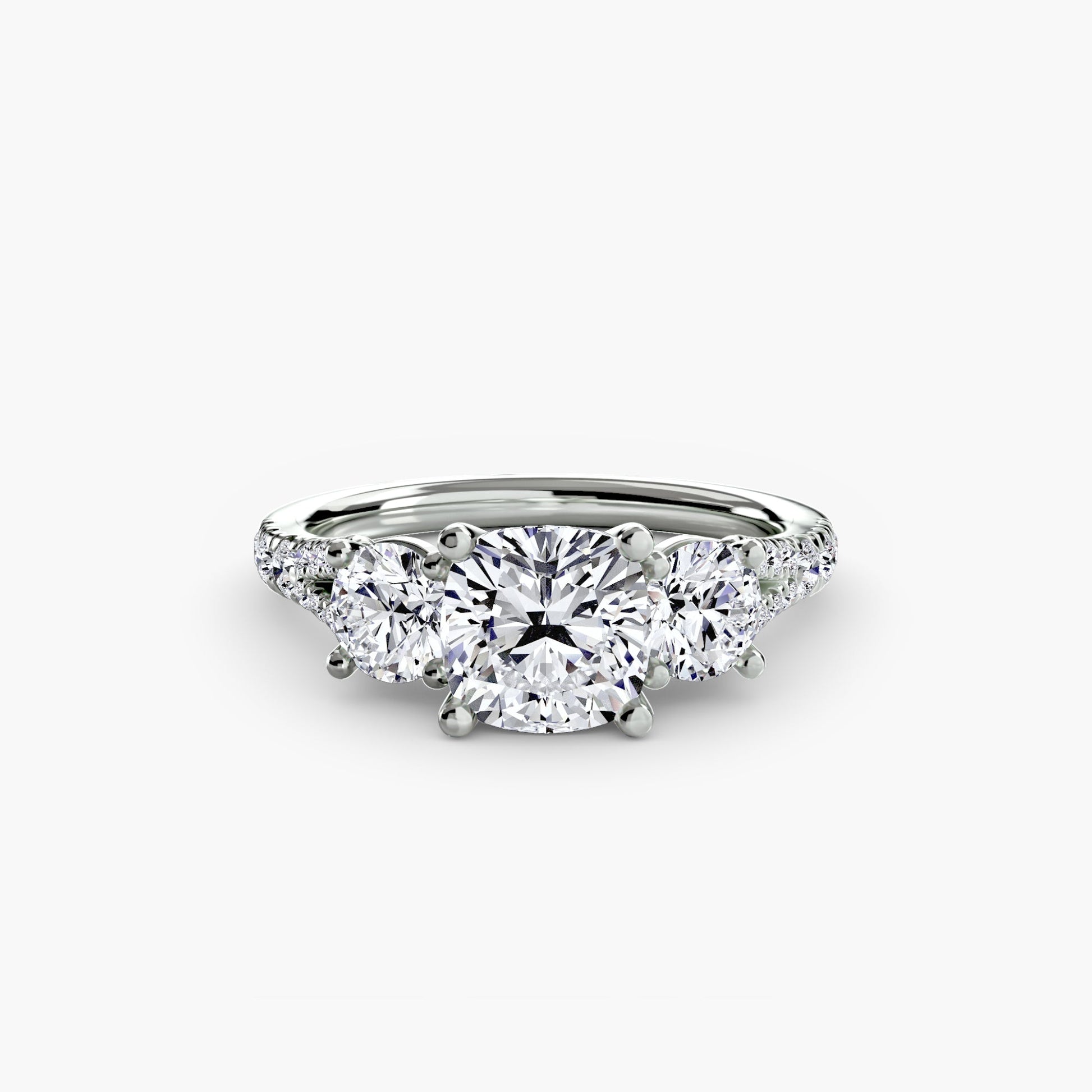 Setting Gold mit Edler Diamant – Schrägansicht