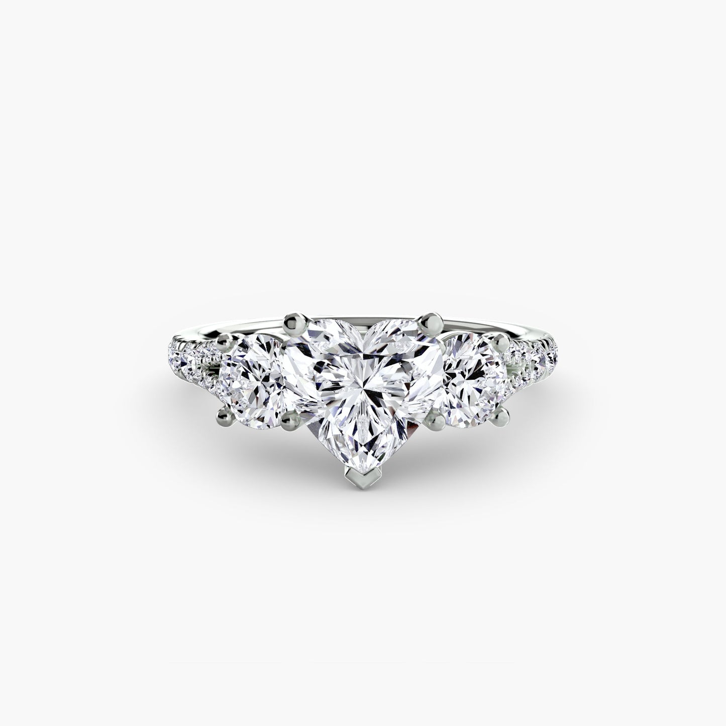 Rund-Brillant Edler Diamant Ring in Gold – Detailansicht