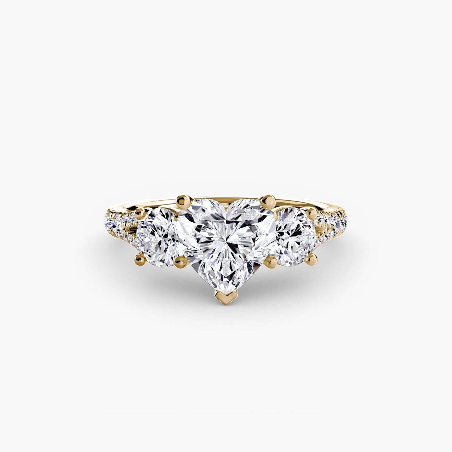 Edler Diamant Setting 0,77-Karat Gold – Detailansicht