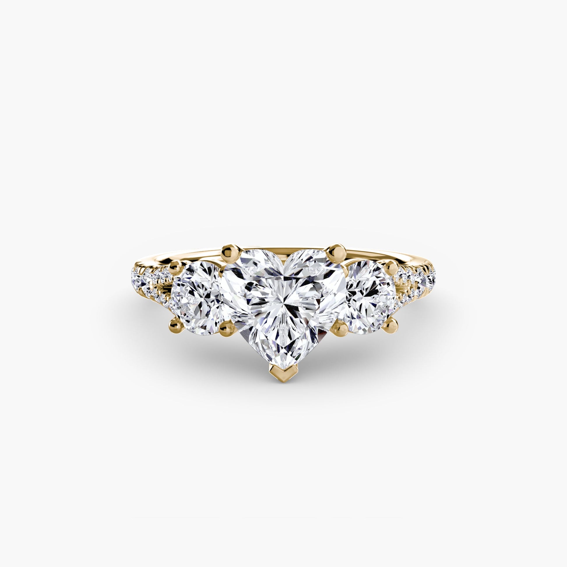 Edler Diamant Setting 0,77-Karat Gold – Detailansicht