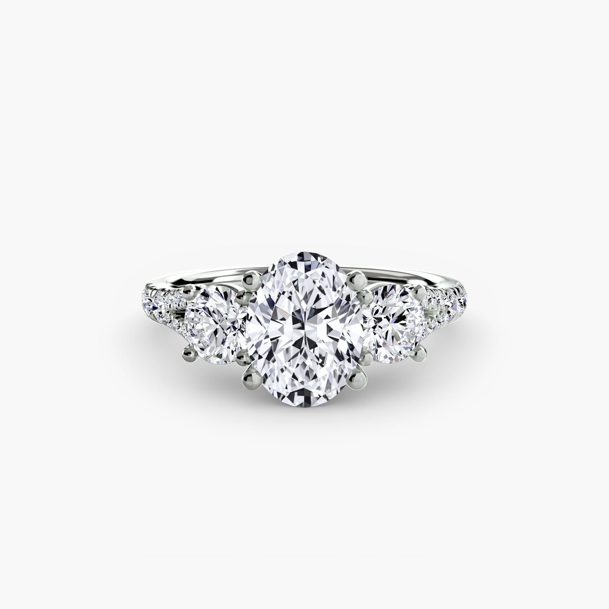 Luxuriöser Edler Diamant Setting 0,77 Karat – Profilansicht