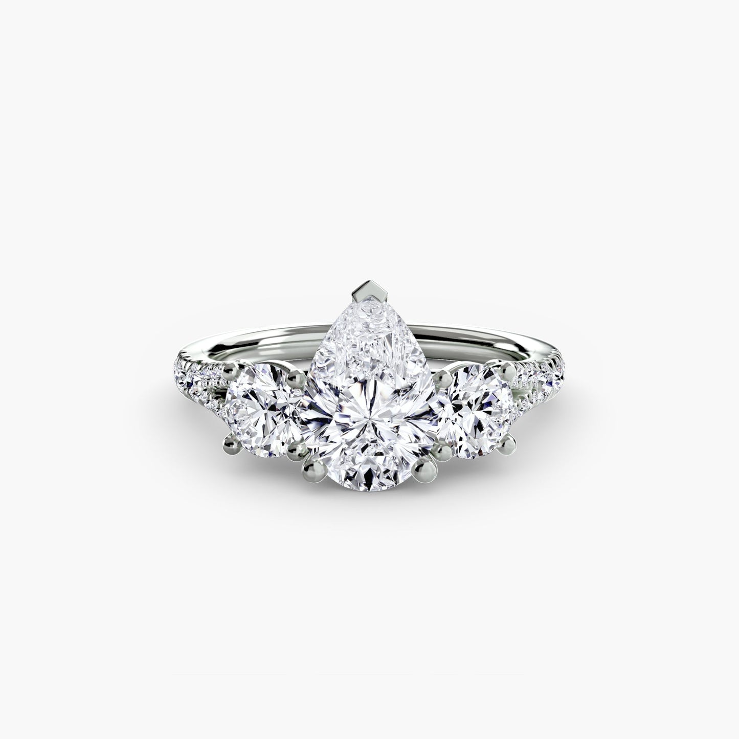Setting Gold mit Edler Diamant – Draufsicht
