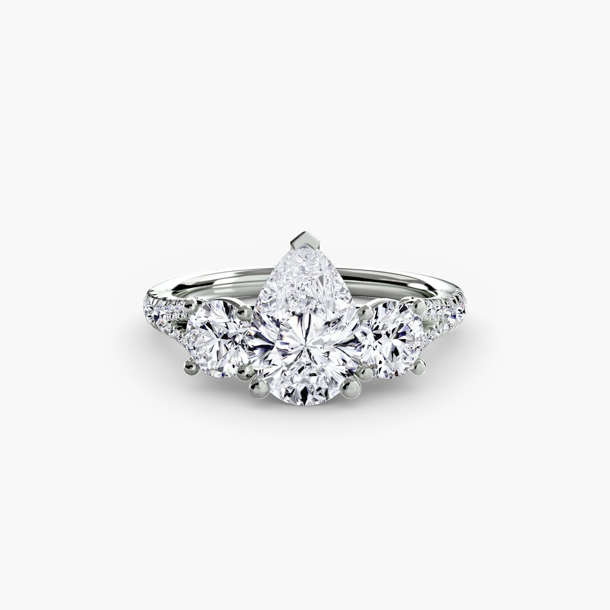 Setting Gold mit Edler Diamant – Draufsicht