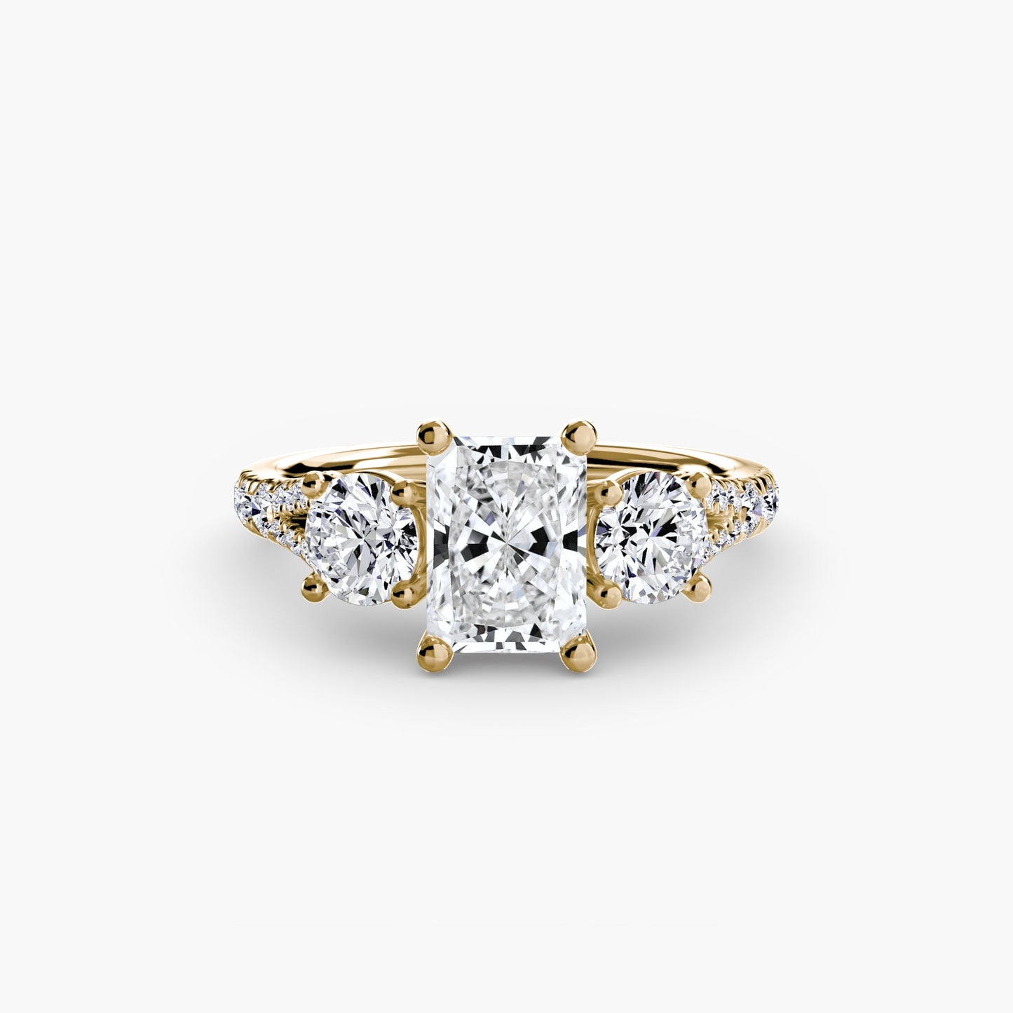 Rund-Brillant Edler Diamant Ring in Gold – Alternative Ansicht