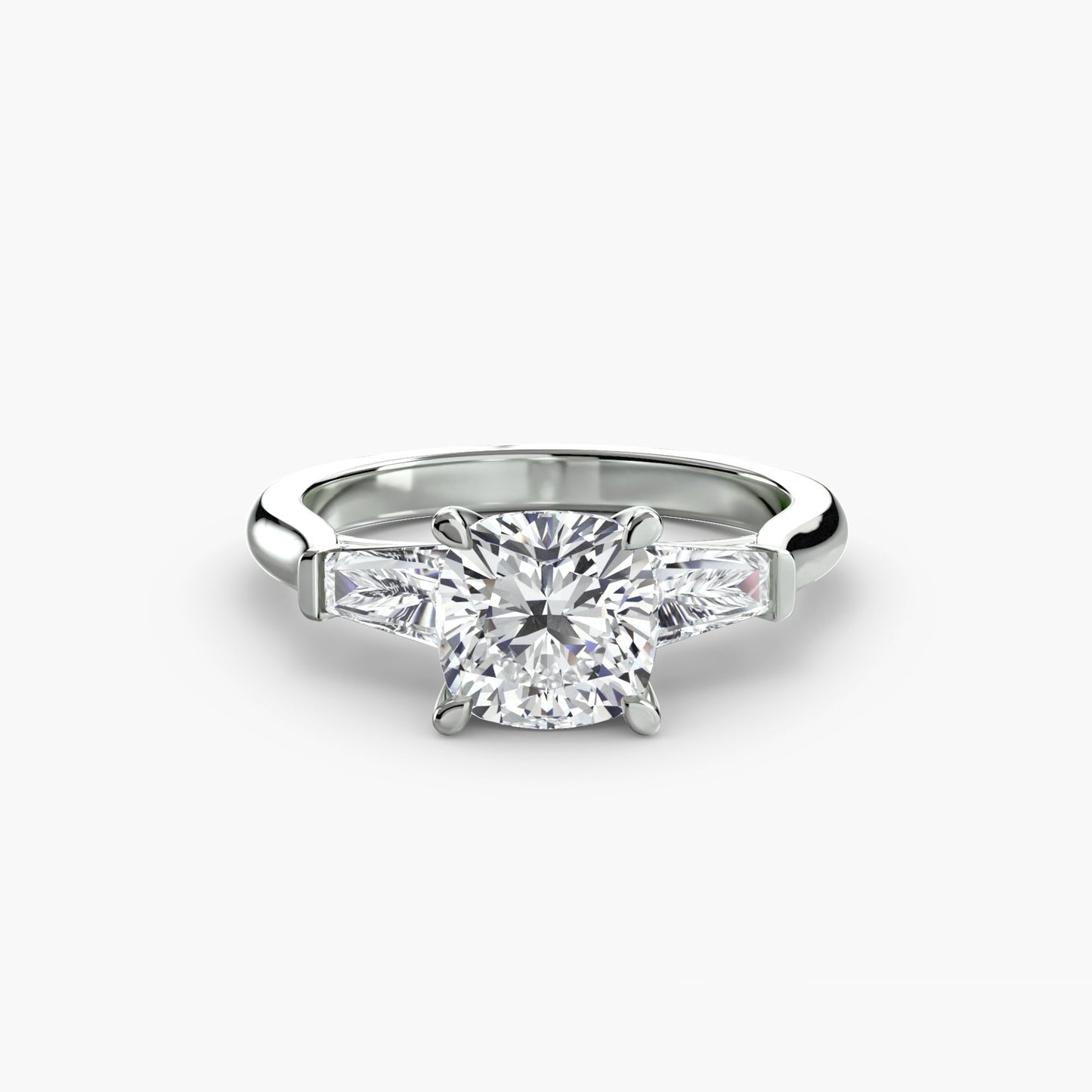 Edler Diamant Setting 0,70-Karat Gold – Schrägansicht