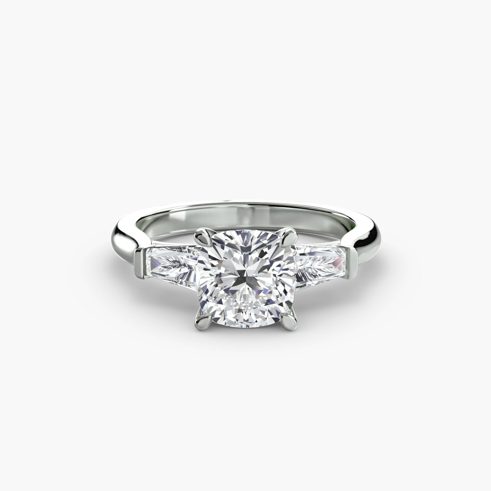 Edler Diamant Setting 0,70-Karat Gold – Schrägansicht