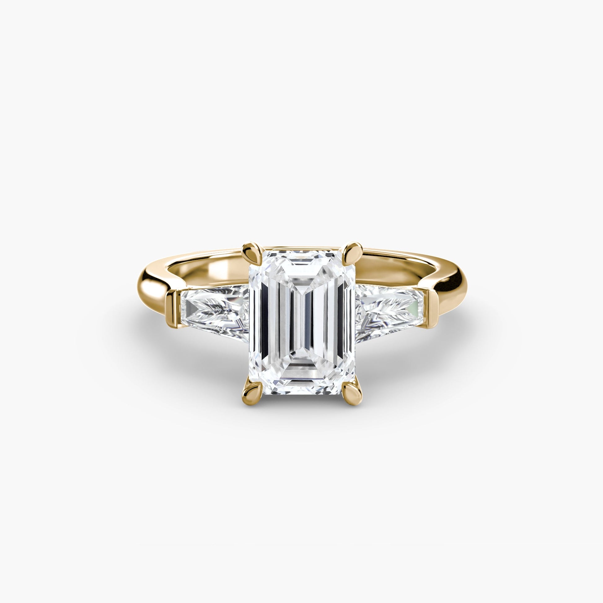 Edler Diamant Rund-Brillant Setting in Gold – Draufsicht
