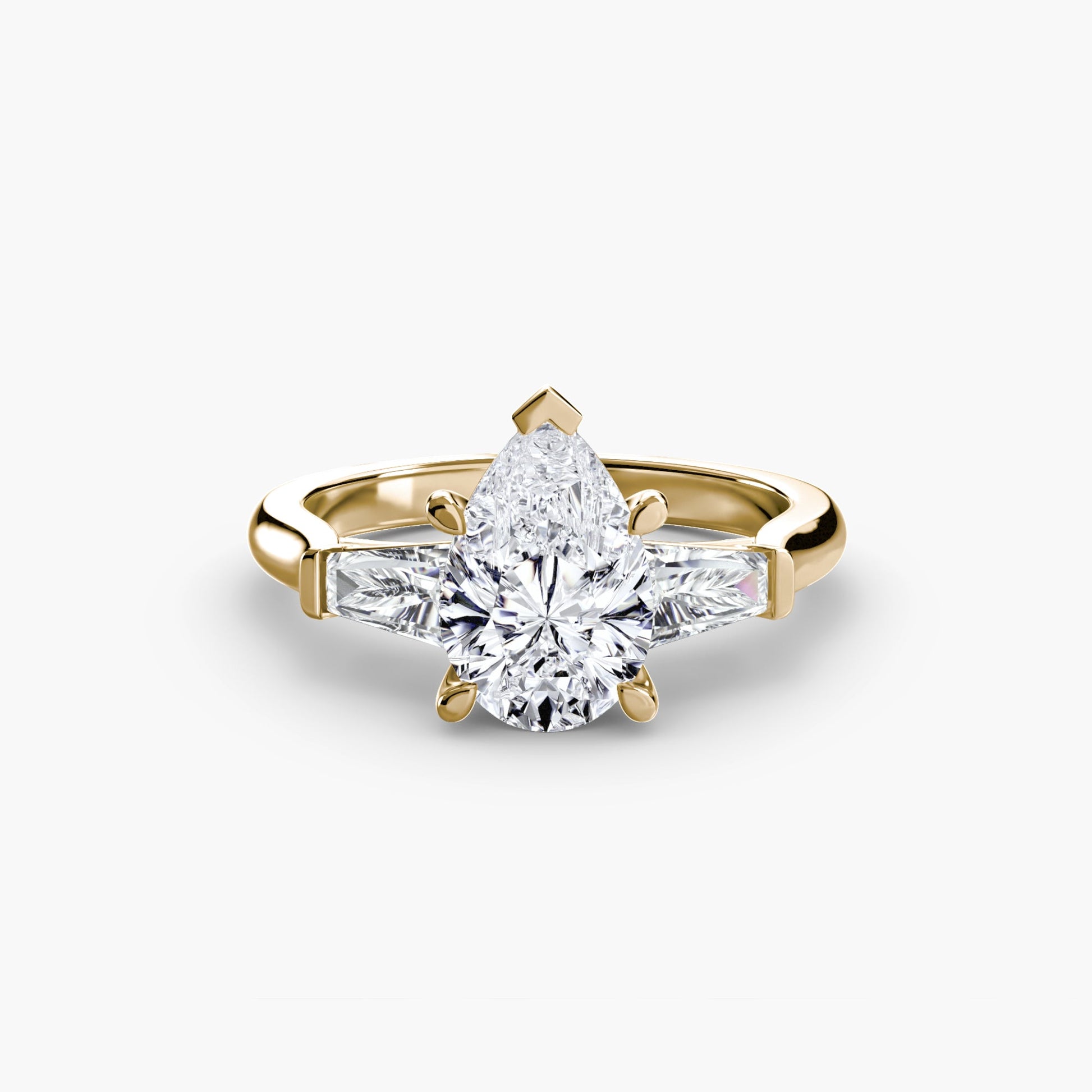 Erdgewonnener Edler Diamant Setting – Profilansicht