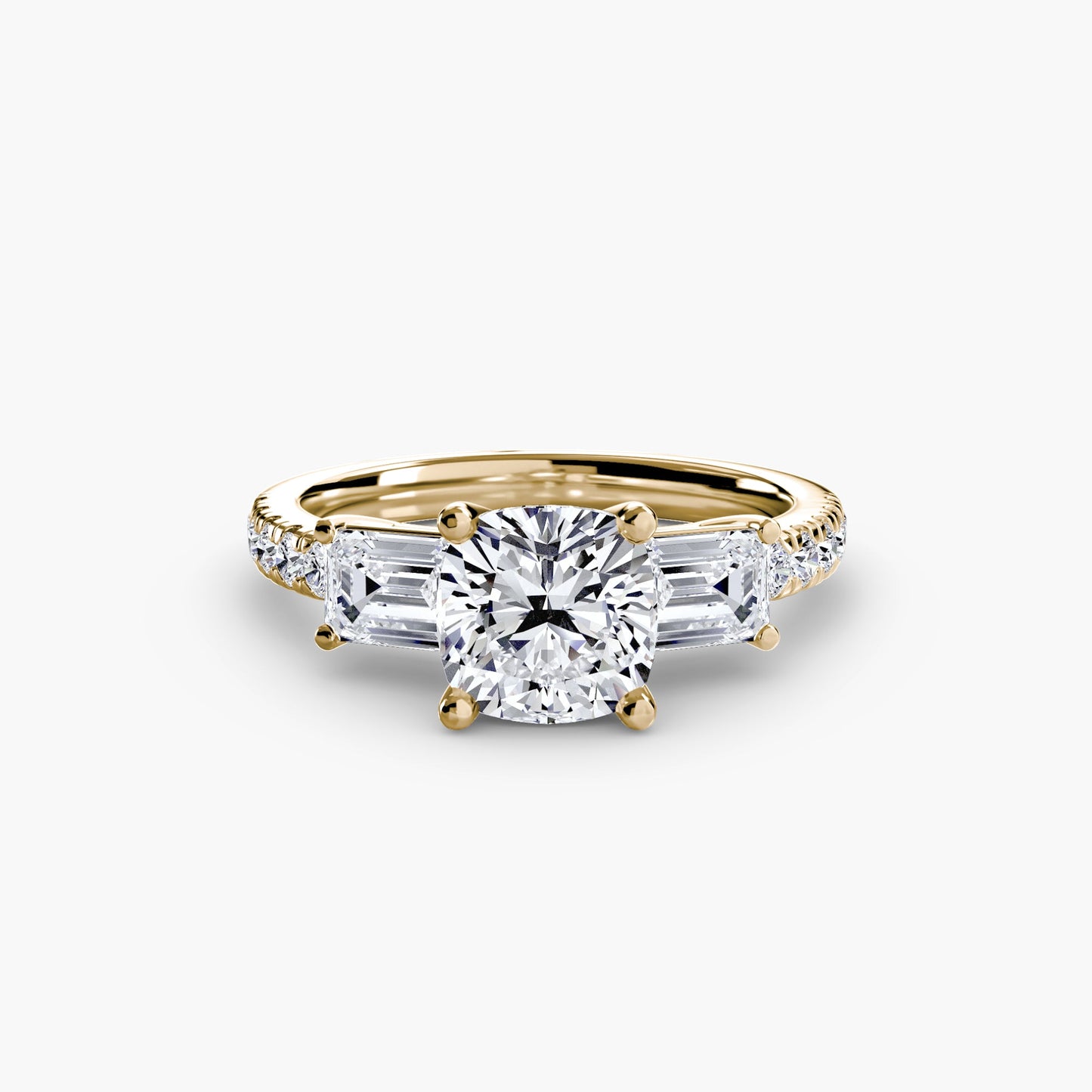 Brillanter Setting 0,89 Karat – Seitenansicht