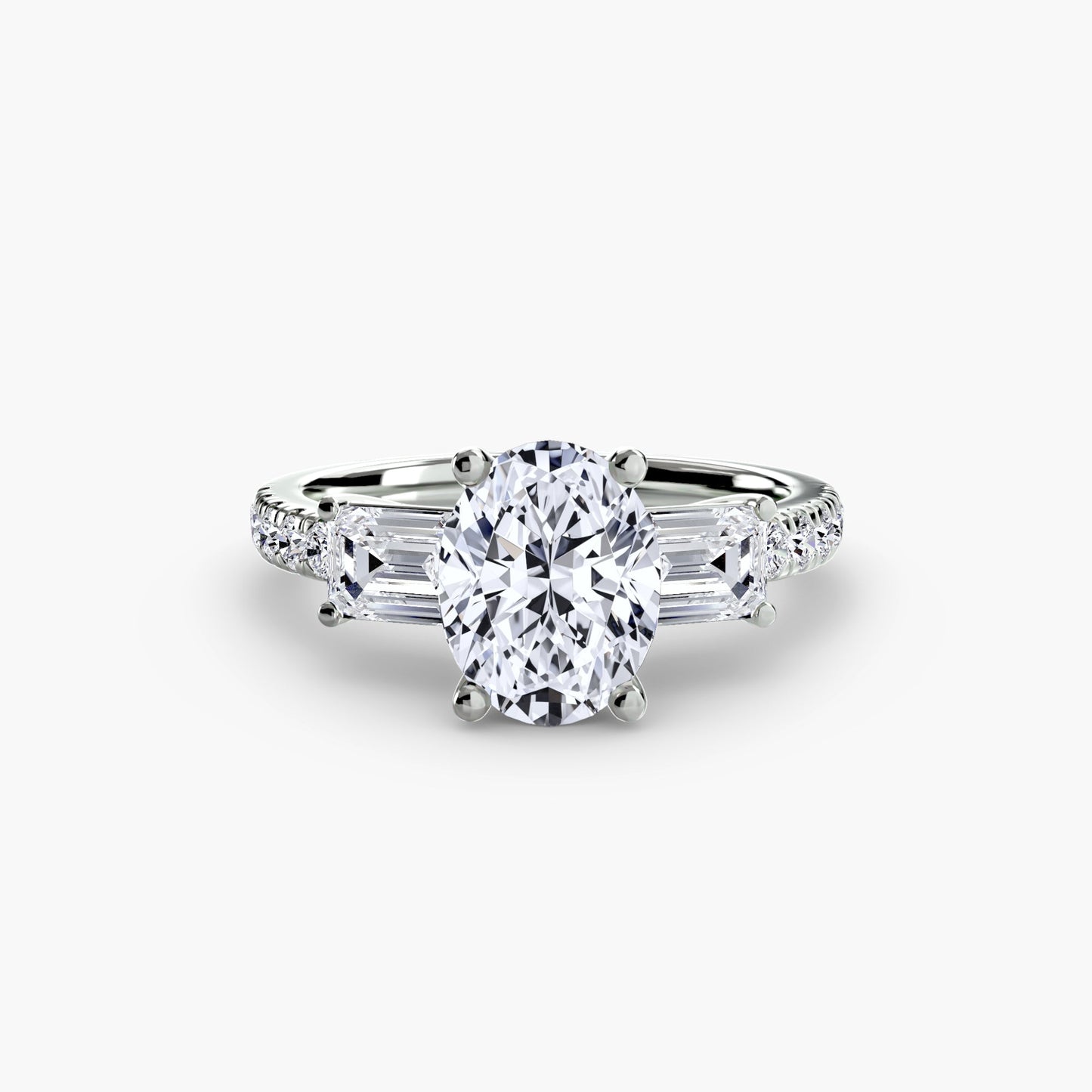 Echter Brillant Setting – Profilansicht