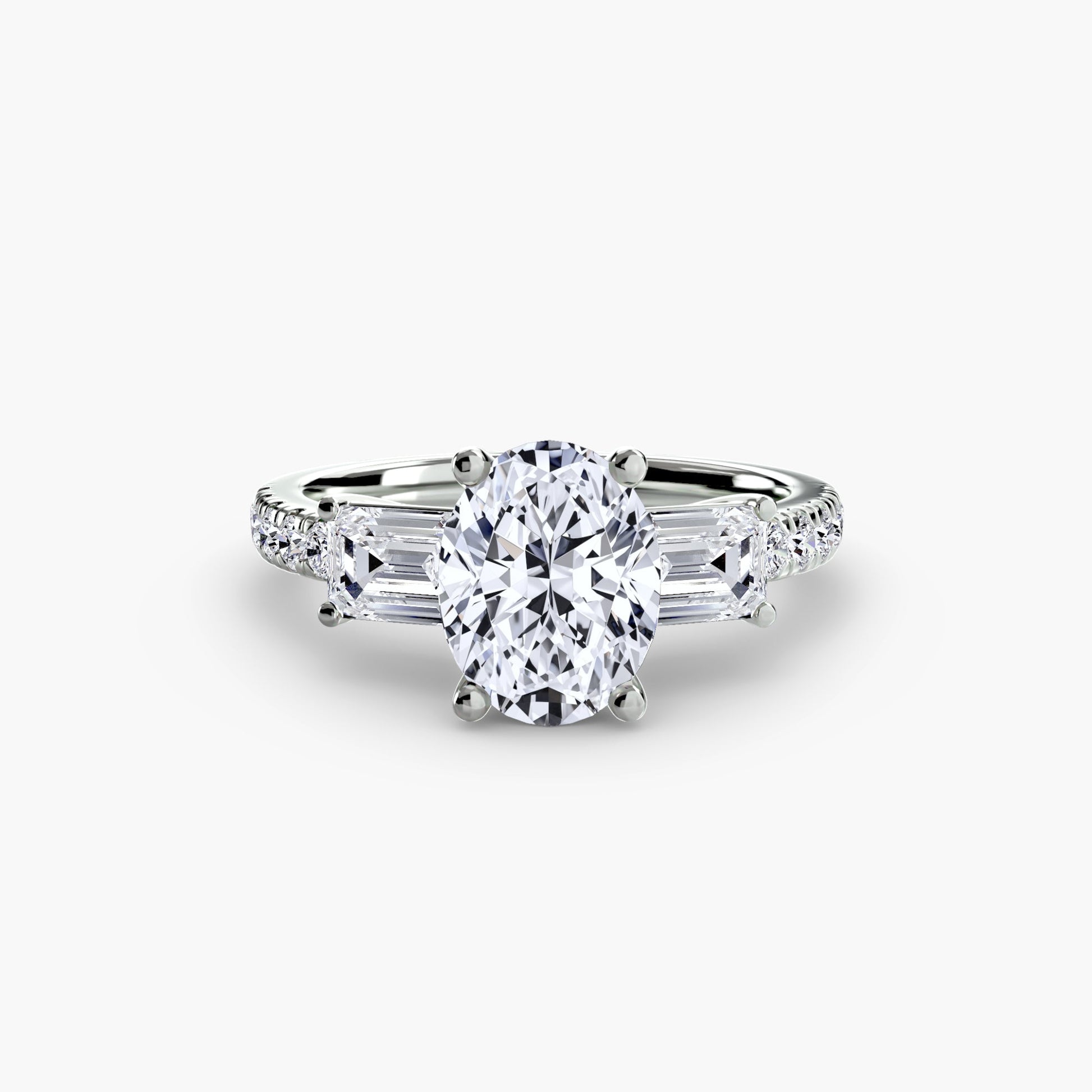 Echter Brillant Setting – Profilansicht