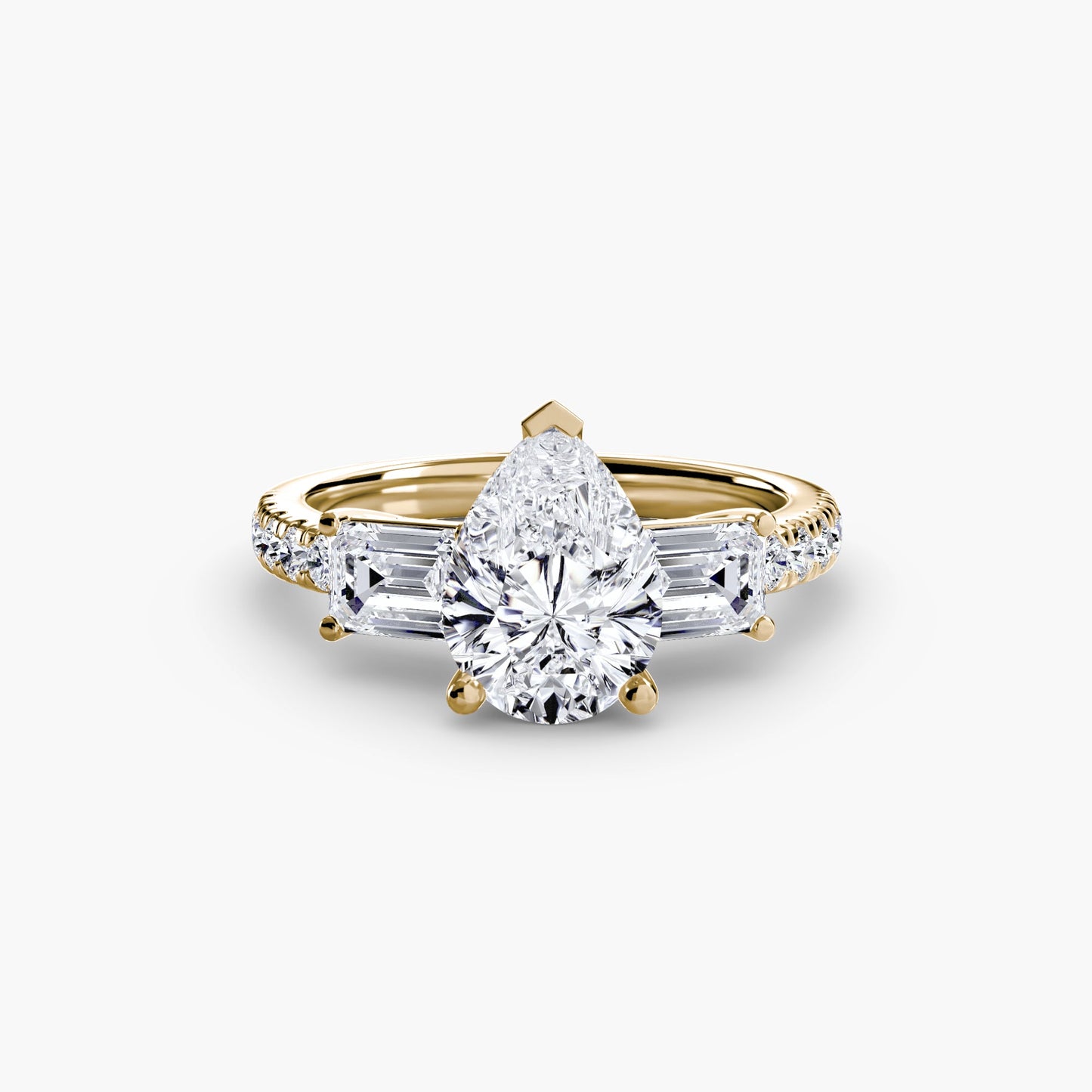 Echter Brillant Setting – Profilansicht