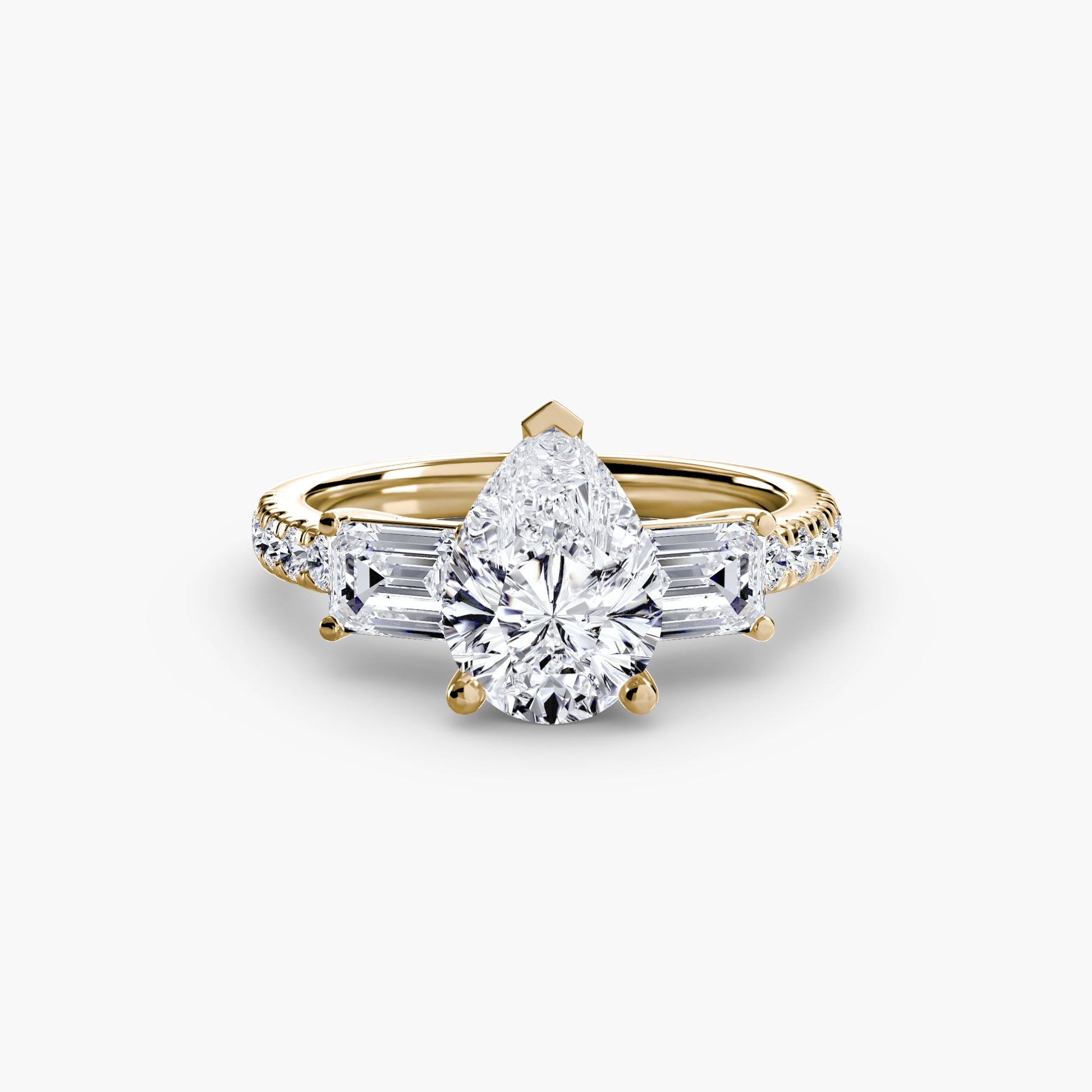 Echter Brillant Setting – Profilansicht