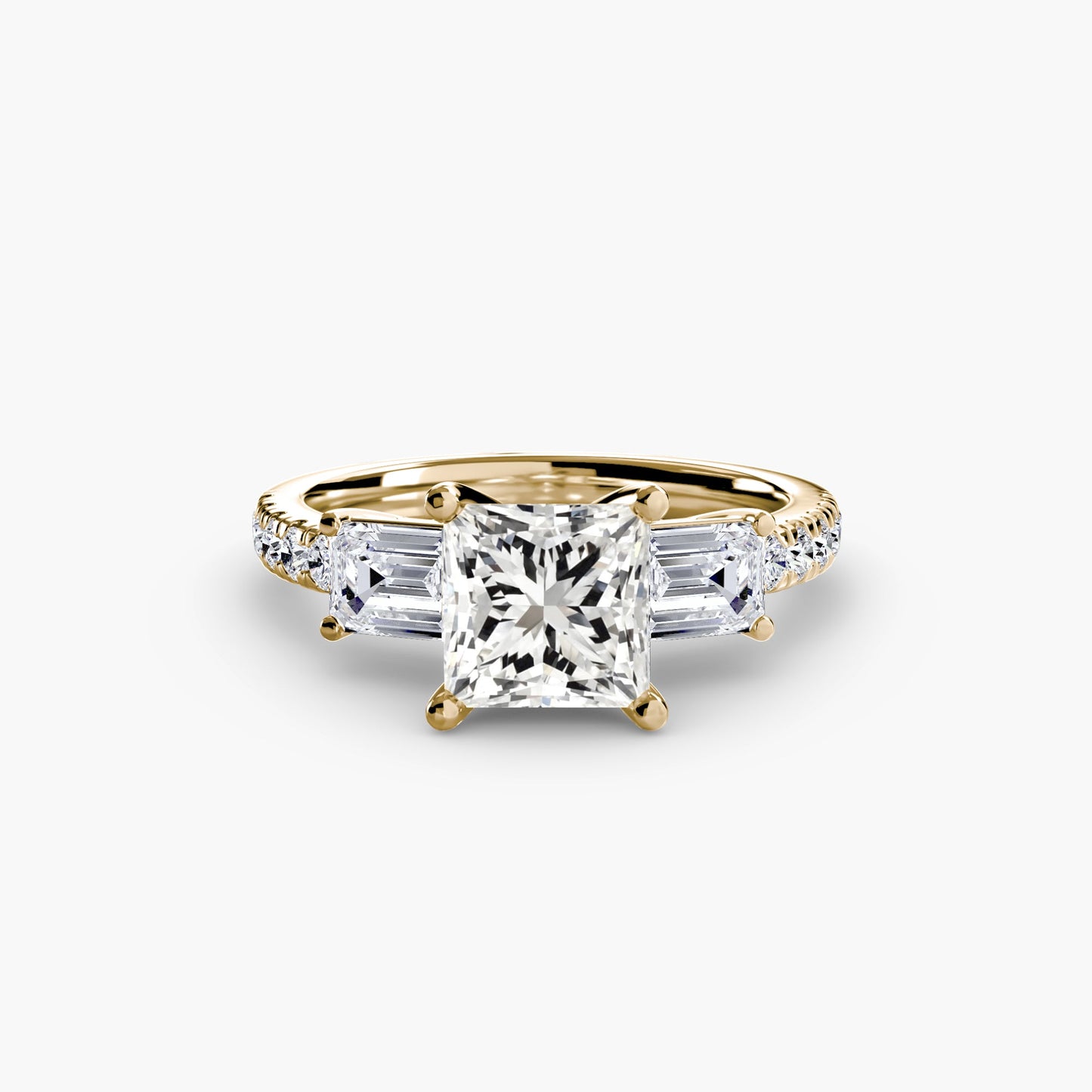 Echter Brillant Setting – Frontansicht