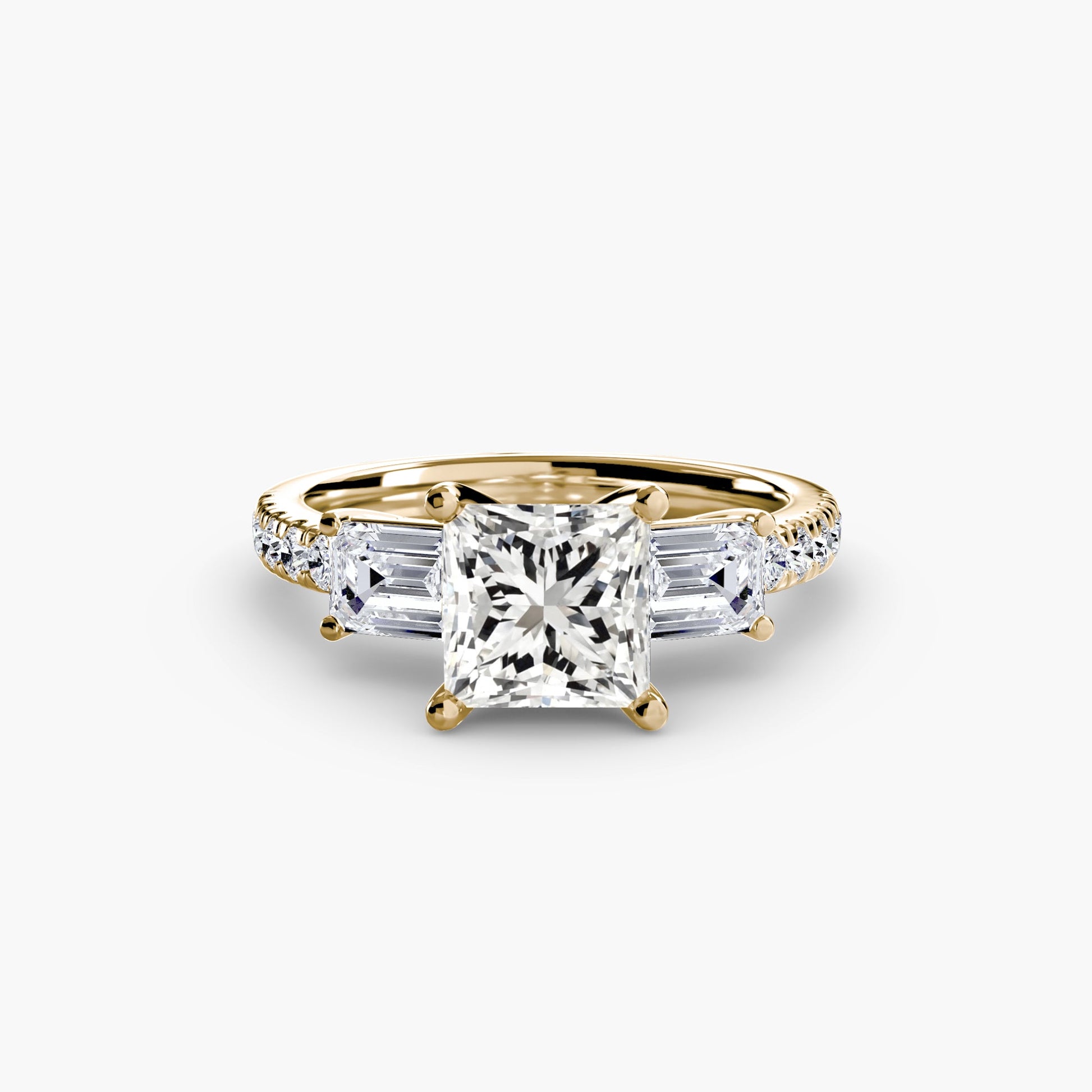 Echter Brillant Setting – Frontansicht
