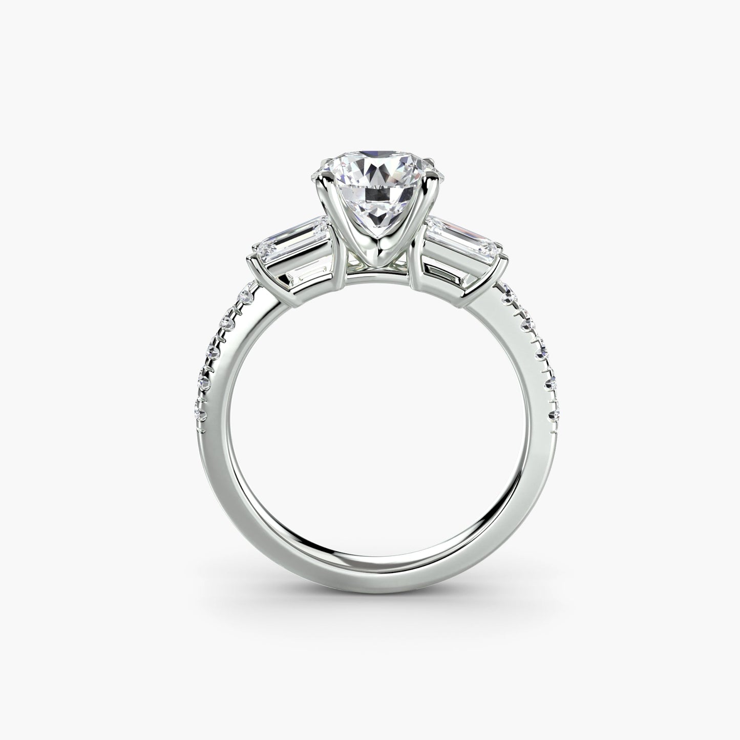 Echter Brillant Setting – Frontansicht