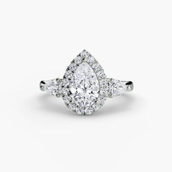 Edler Diamant Setting 0,52 Karat F/VS1 – Gold