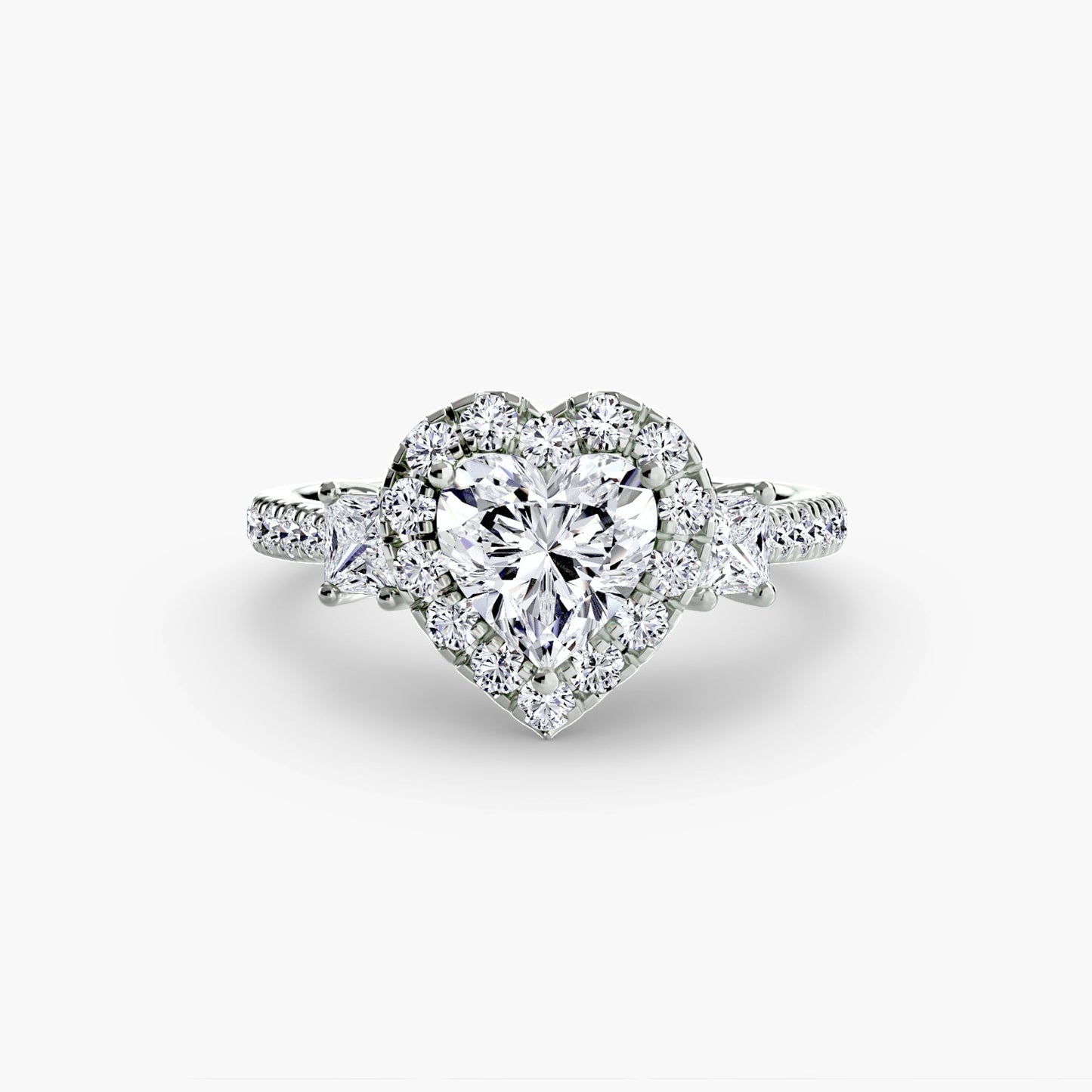 Rund-Brillant Brillant Ring in Gold – Detailansicht