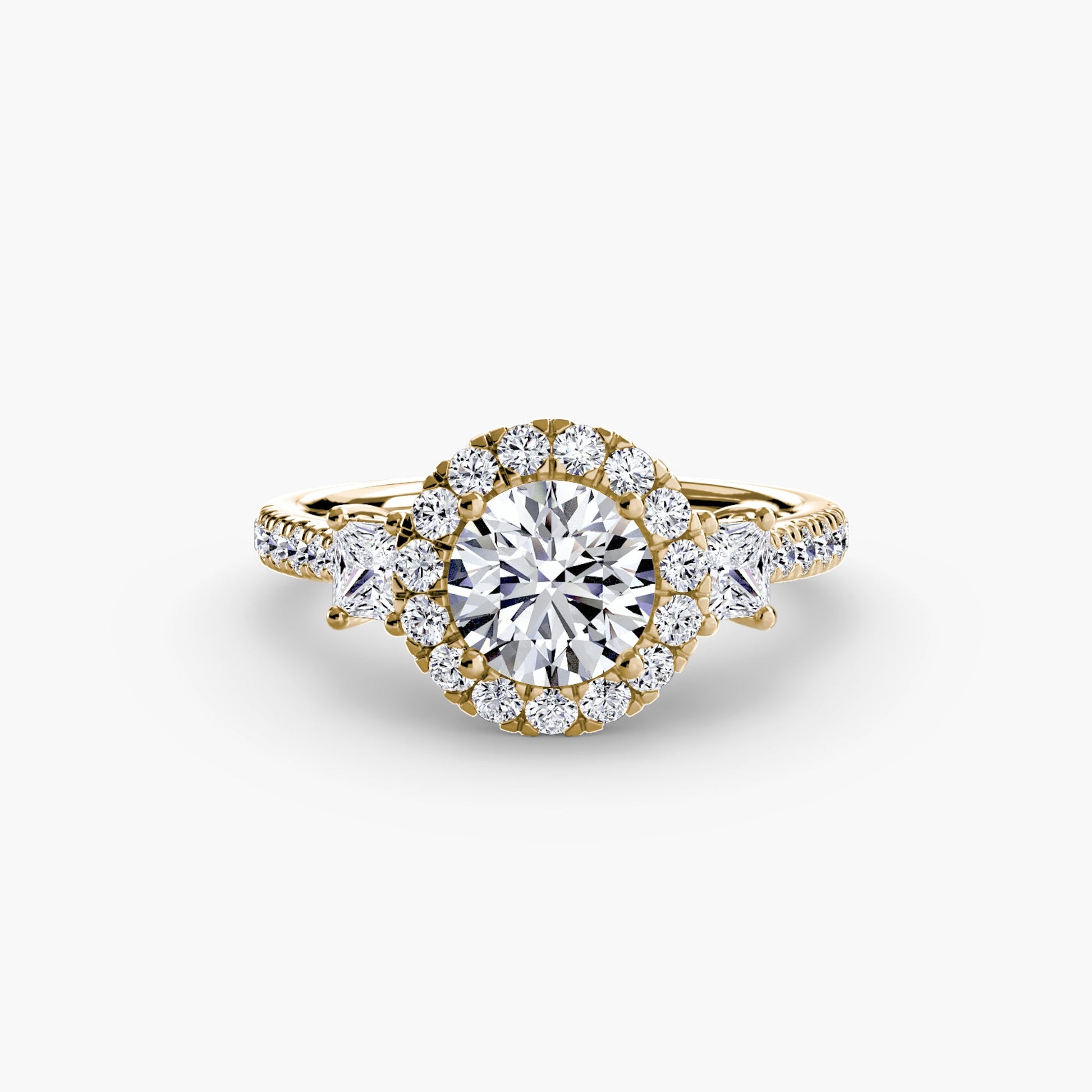 Brillant Setting 0,69-Karat Gold – Frontansicht