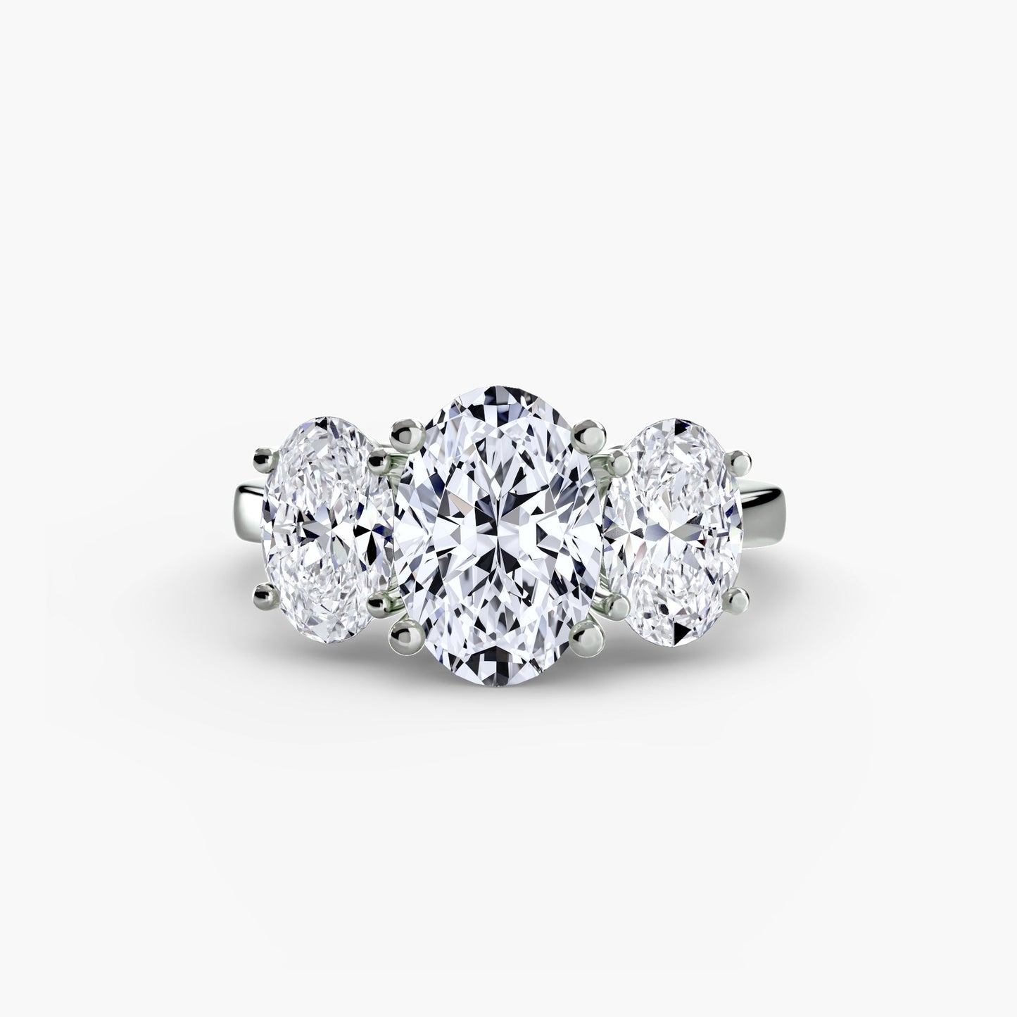 Brillantschliff Edelstein Ring in Gold – Hauptansicht