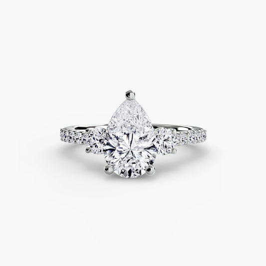 Rund-Brillant Brillant Ring in Gold – Hauptansicht