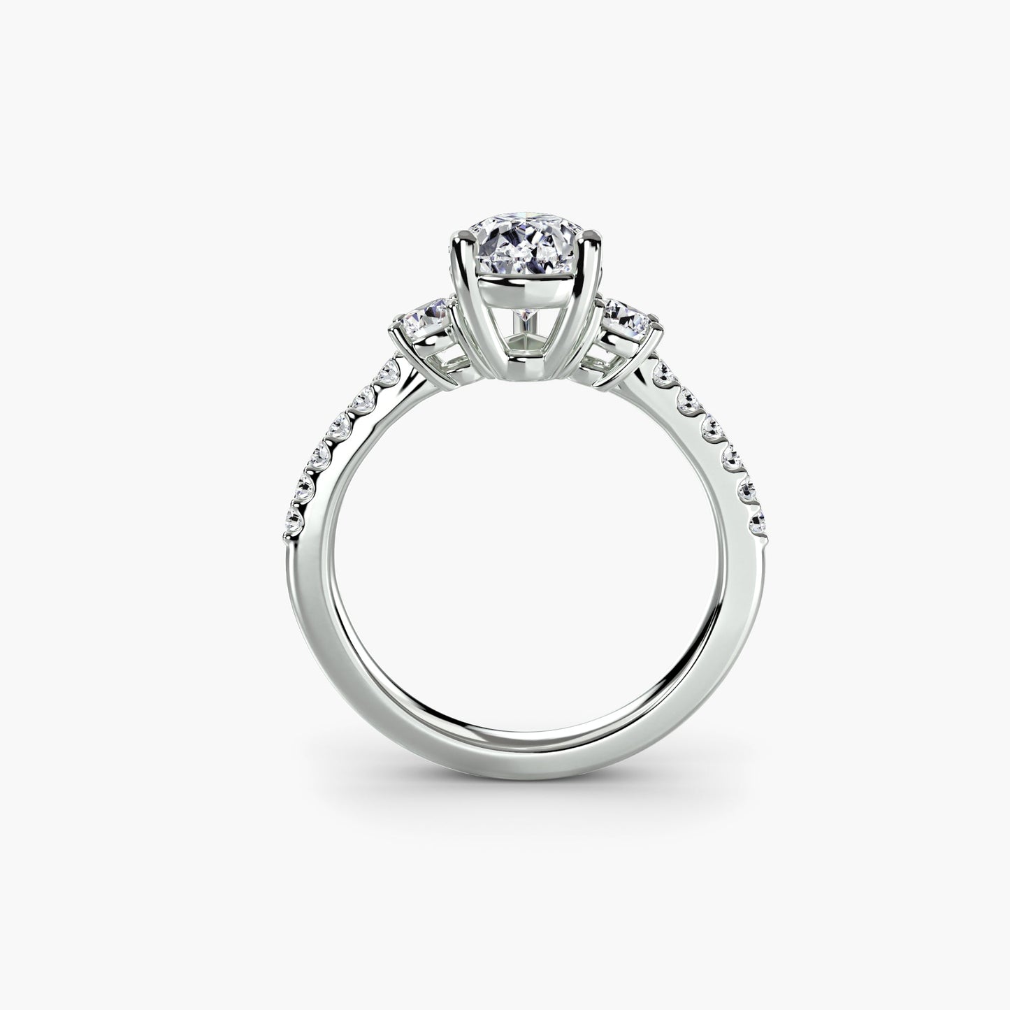 Luxuriöser Brillant Setting 0,40 Karat – Frontansicht