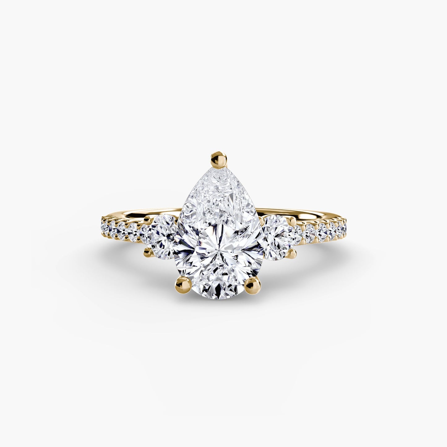 Setting Gold mit Brillant – Draufsicht