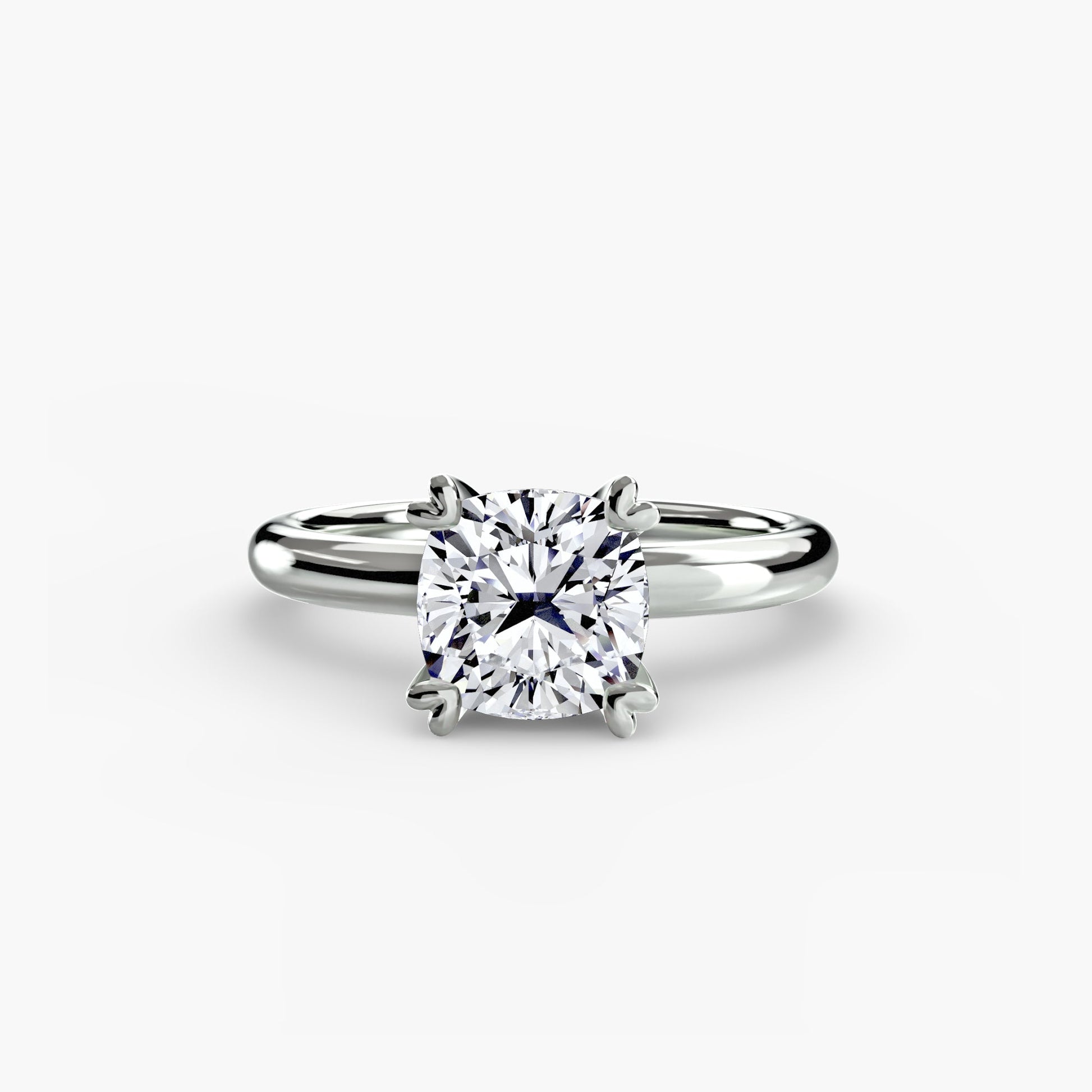 Authentischer Edler Diamant Setting Karat Gold – Schrägansicht