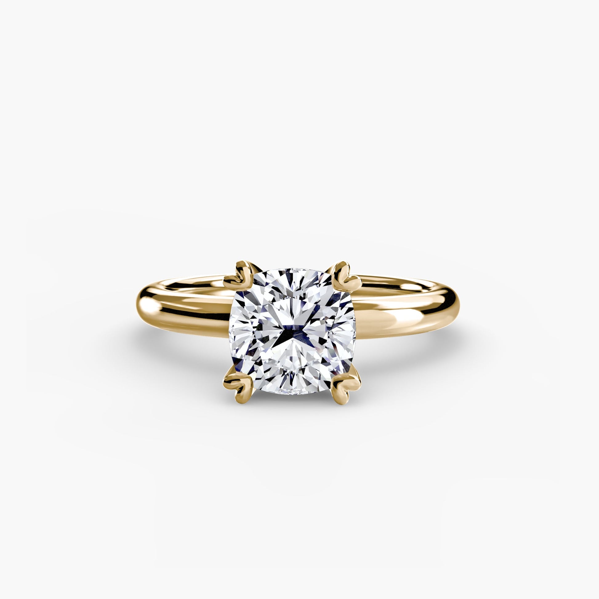 Edler Diamant Setting -Karat Gold – Schrägansicht