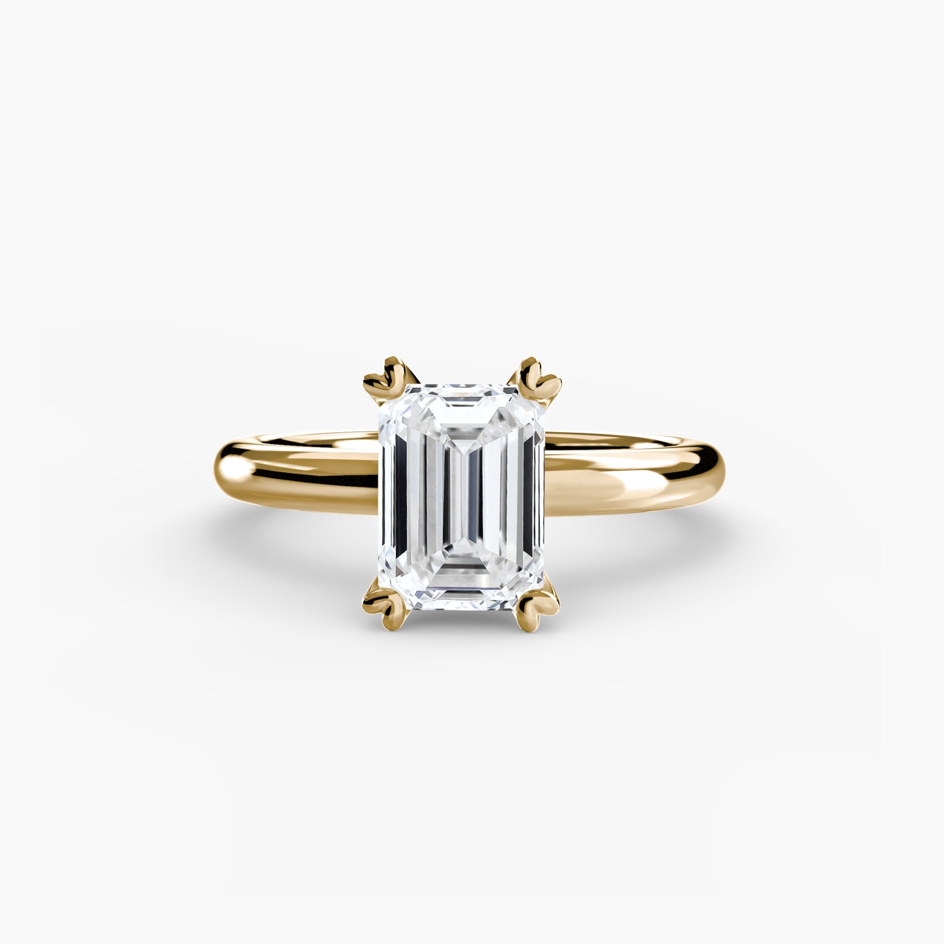Edler Diamant Ring in Gold – Rückansicht