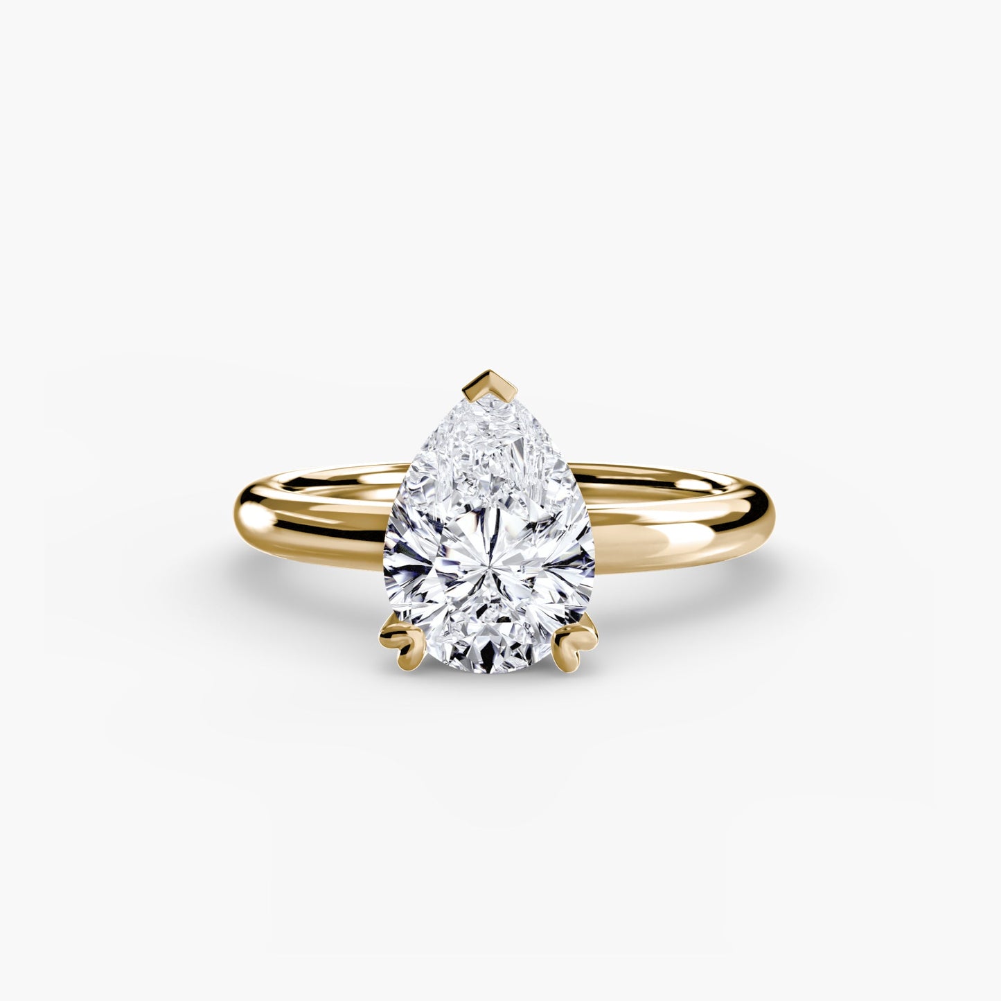 Authentischer Edler Diamant Setting – Draufsicht
