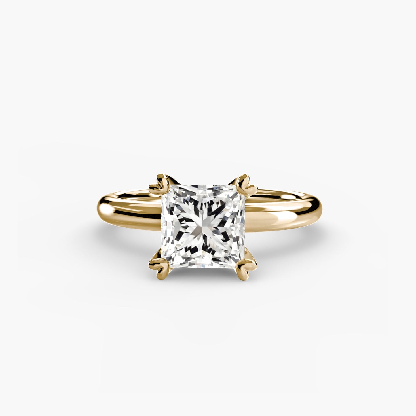 Edler Diamant Setting -Karat Gold – Seitenansicht