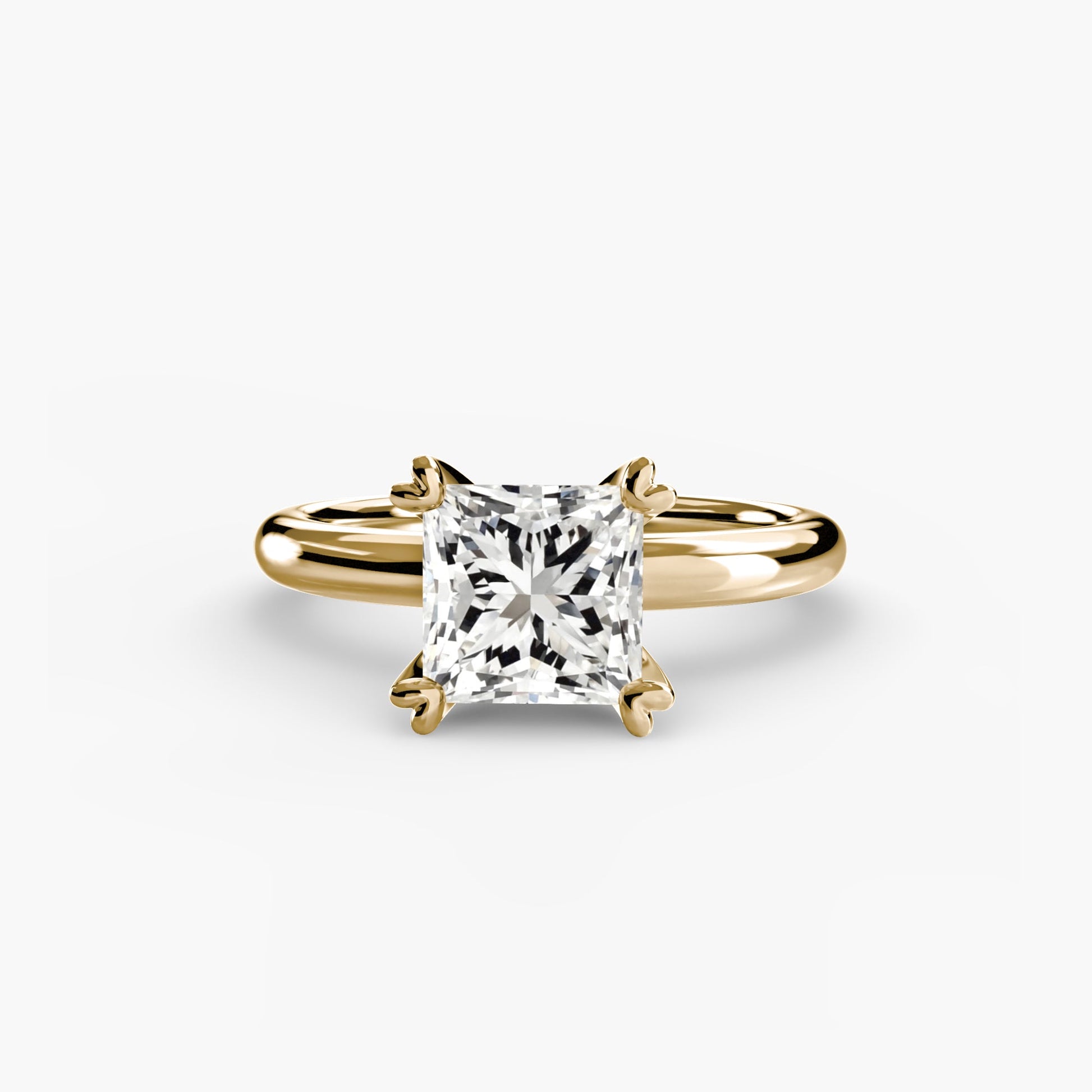 Edler Diamant Setting -Karat Gold – Seitenansicht