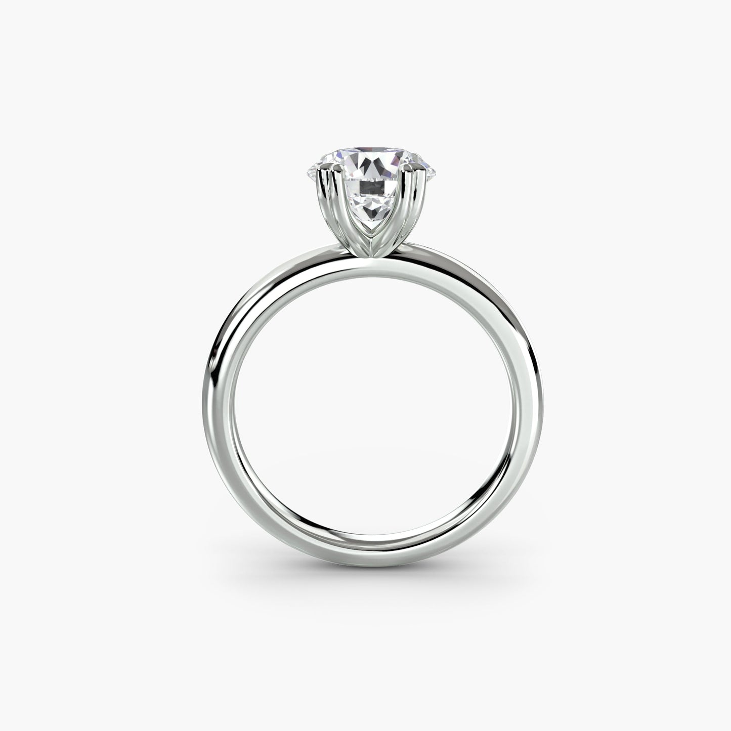 Edler Diamant Setting -Karat Gold – Frontansicht